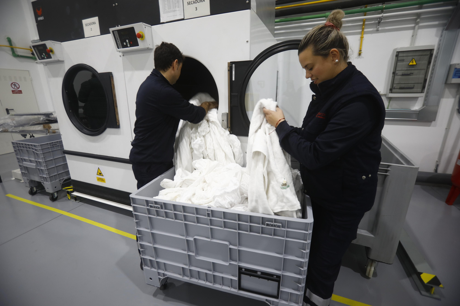 Trabajadores de Jordán Lavandería.