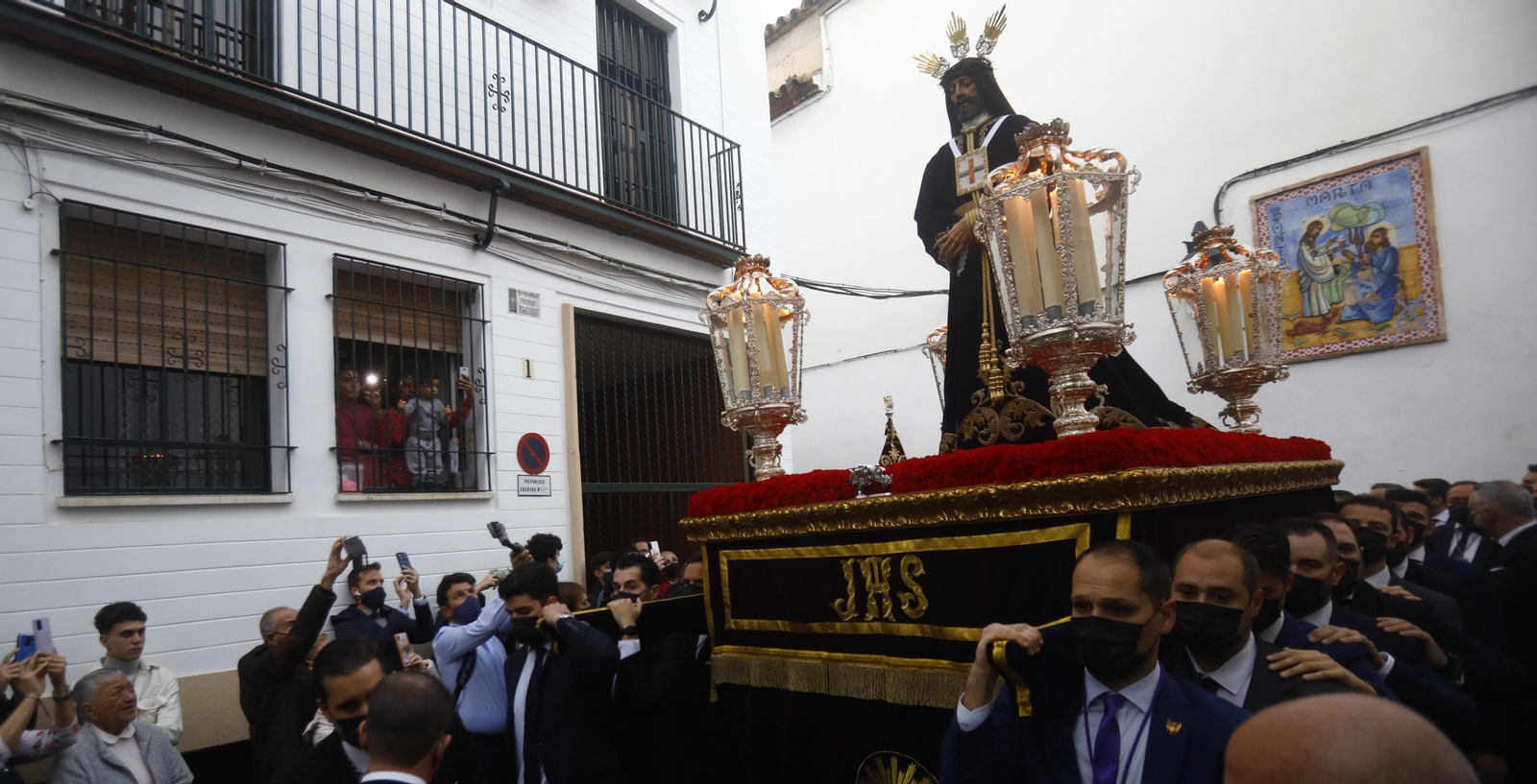 Nuestro Padre Jesús Nazareno Rescatado, durante el traslado desde el convento Santa Marta.