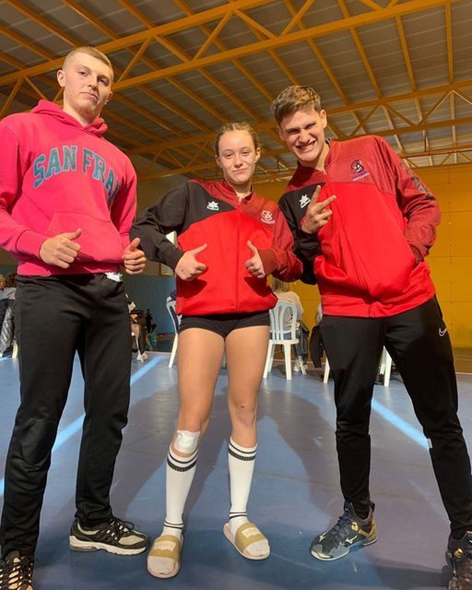 Los algecireños Adri Pérez, Helena Montejo y Gonzalo López