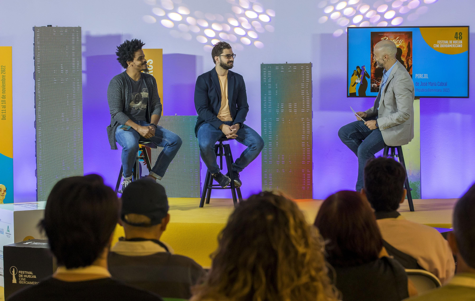 José María Cabral, director y  Emilio Candelario, actor de 'Perejil'