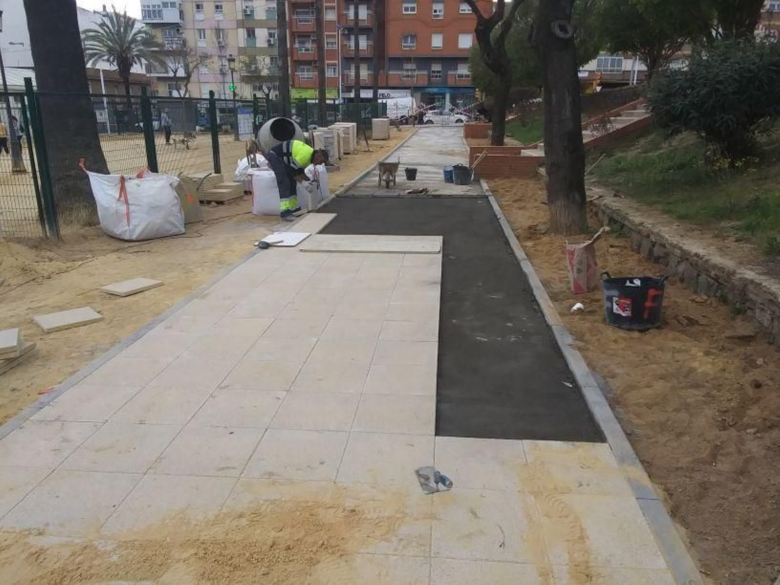 Obras realizadas en la calle Pedro Alonso Niño.