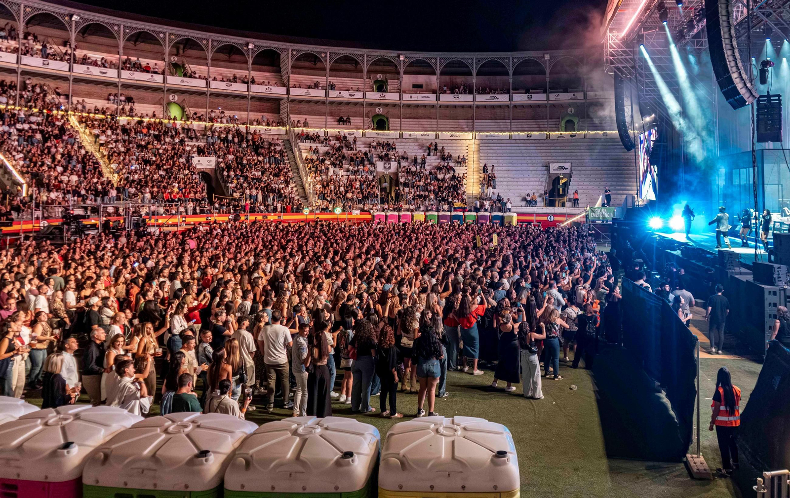 Imagen de los espectadores que se dieron cita en el último concierto del ciclo de la Plaza de Toros.