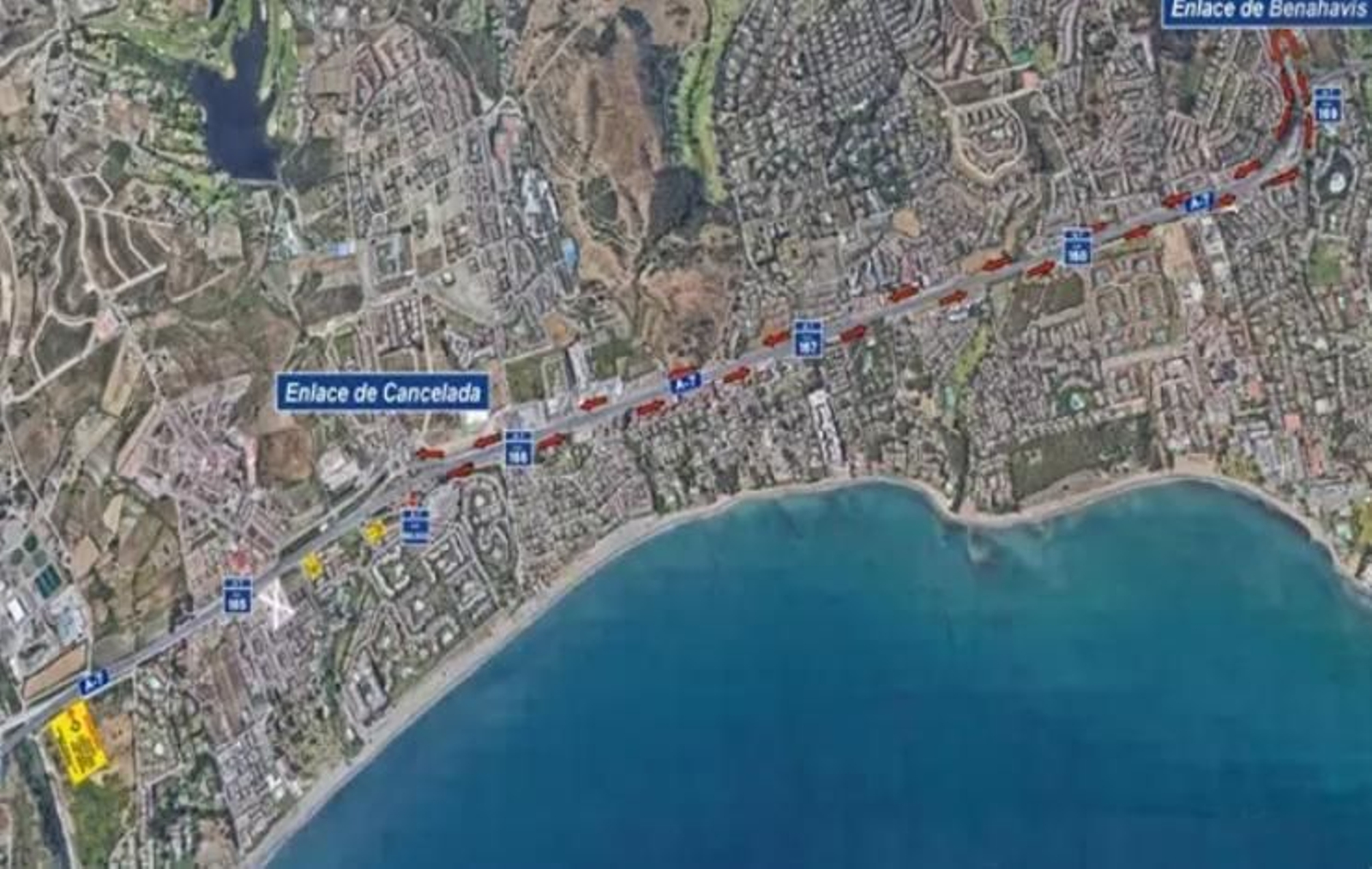 Acceso a la zona de Cancelada por el enlace de Benahavís Acceso a la zona de Cancelada por el enlace de Benahavís