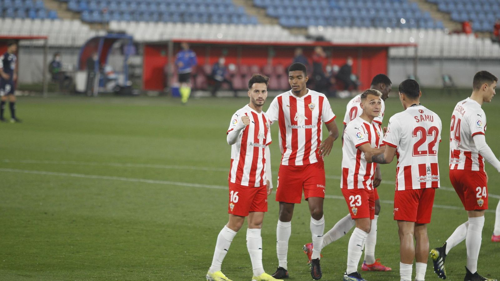 Lazo celebra el 2-1.