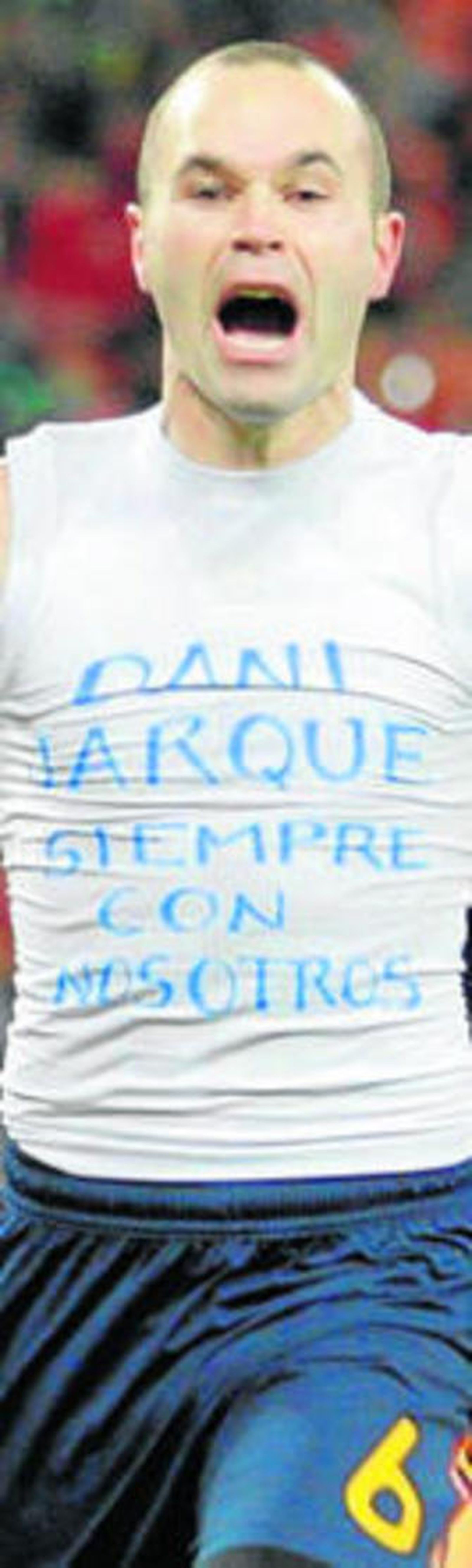 Andrés Iniesta en la final de 2010.