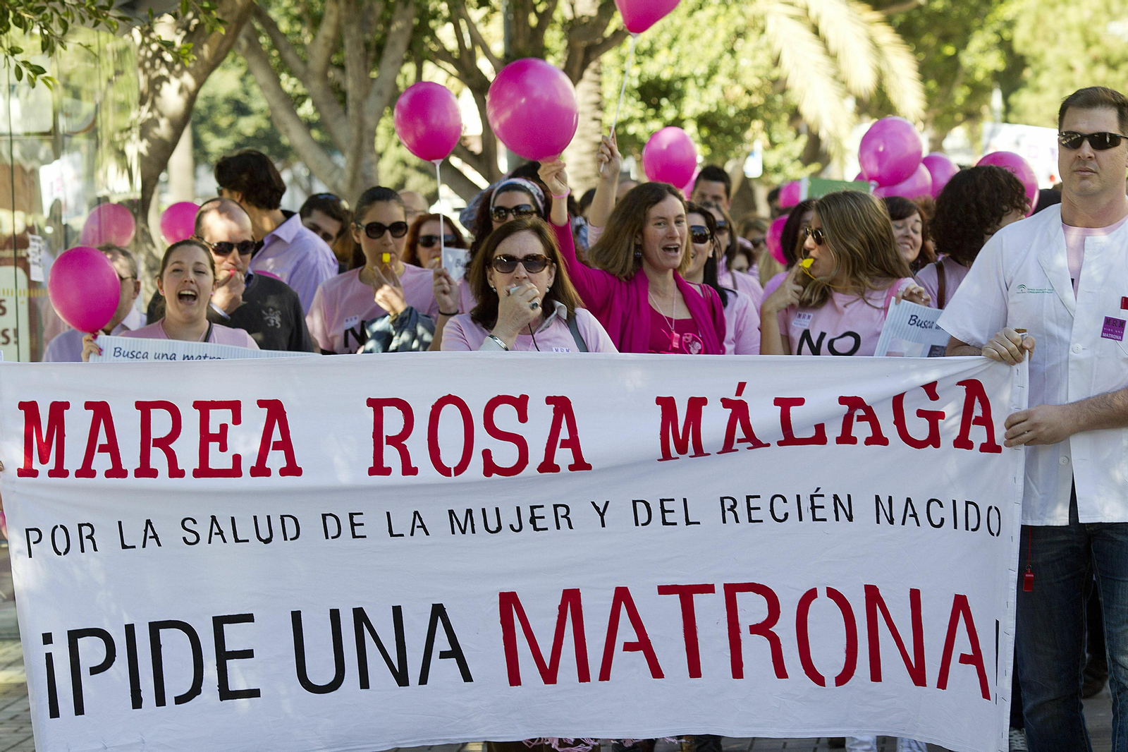 Concentración para reivindicar matronas, en una foto de archivo.