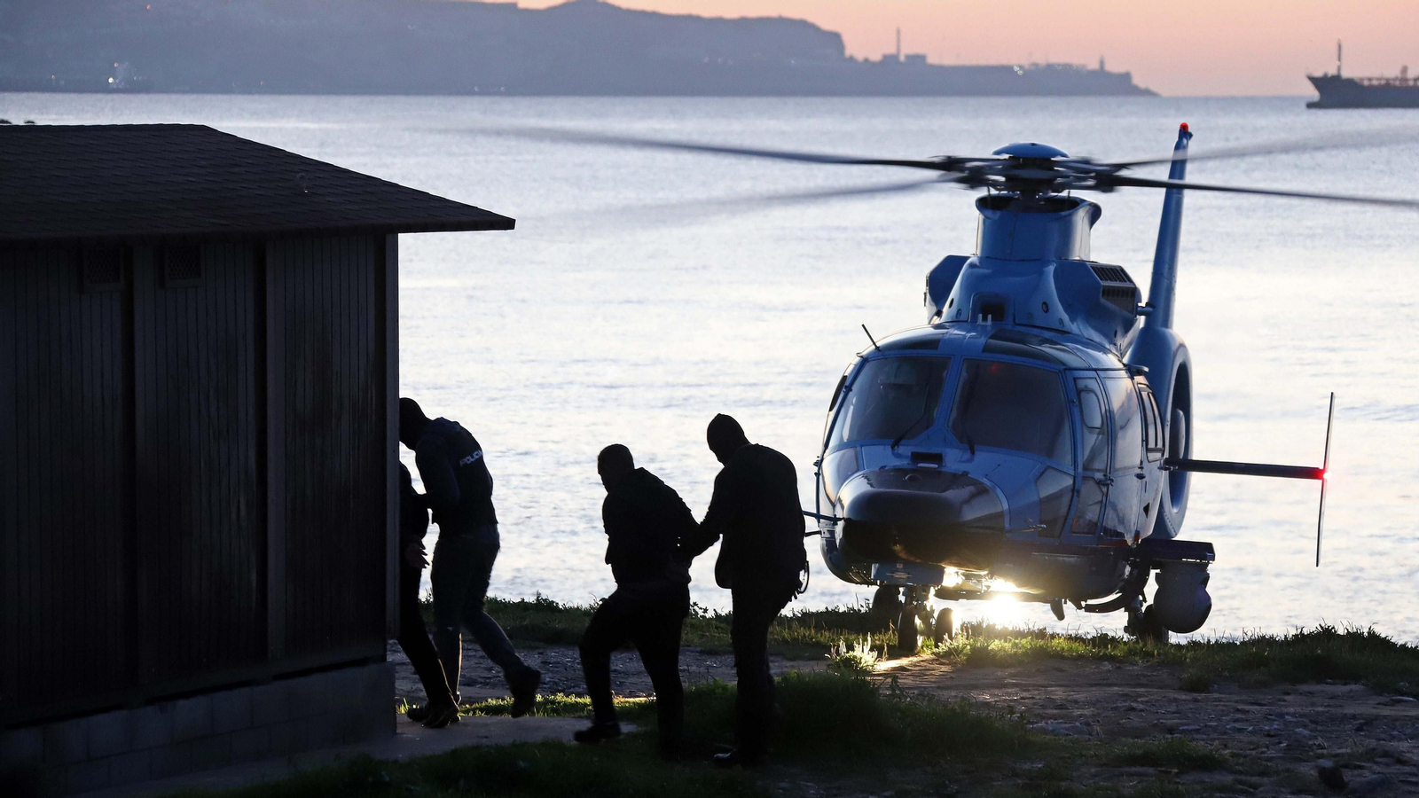 Alijo frustrado en la playa de Getares