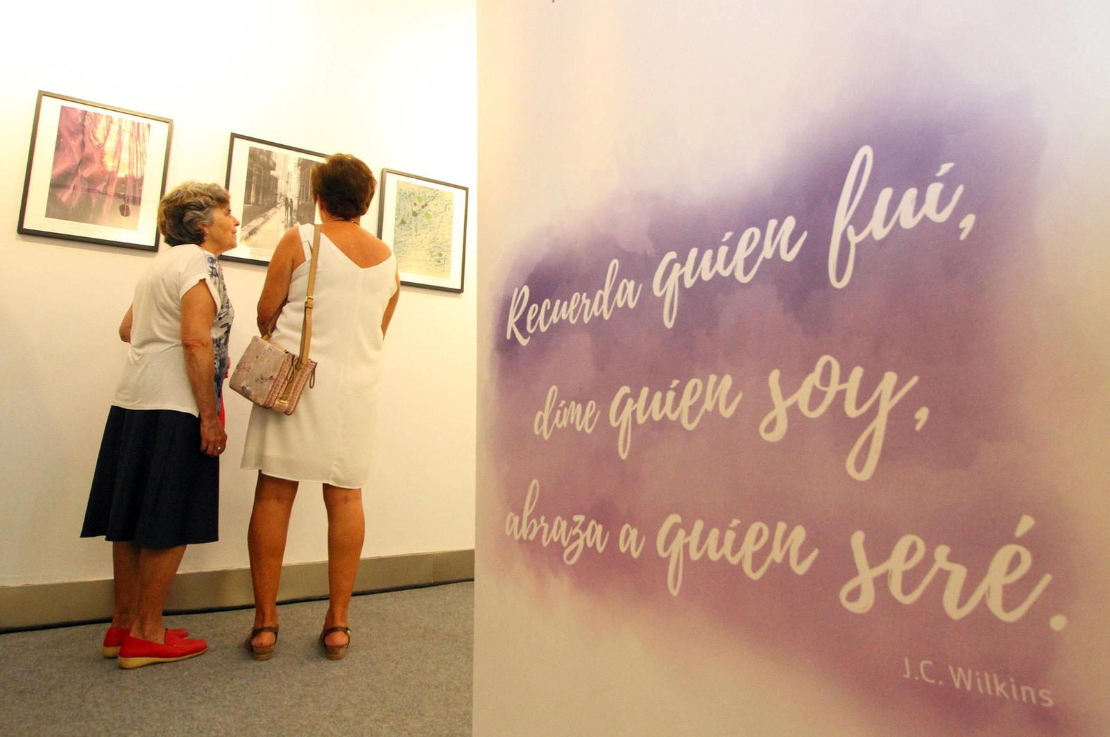 Exposición 'Frases que habitan en el olvido. Expresiones surgidas desde el interior del Alzheimer'.