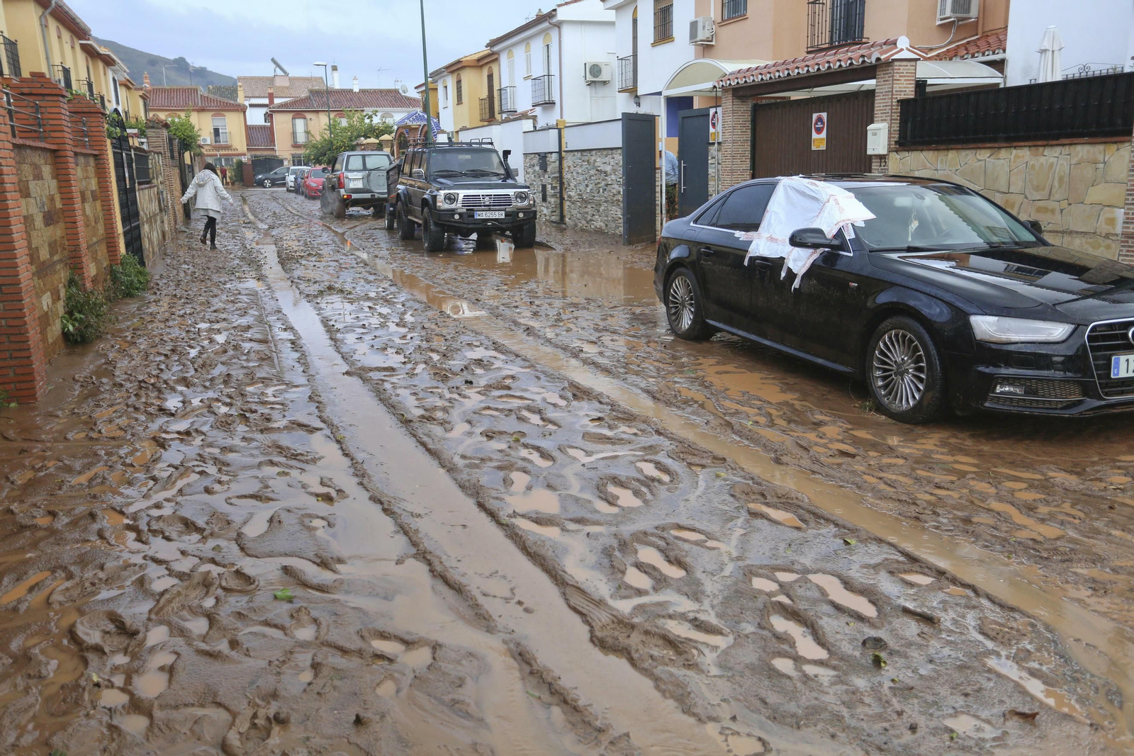 Las fotos de Campanillas inundada por el desbordamiento del río