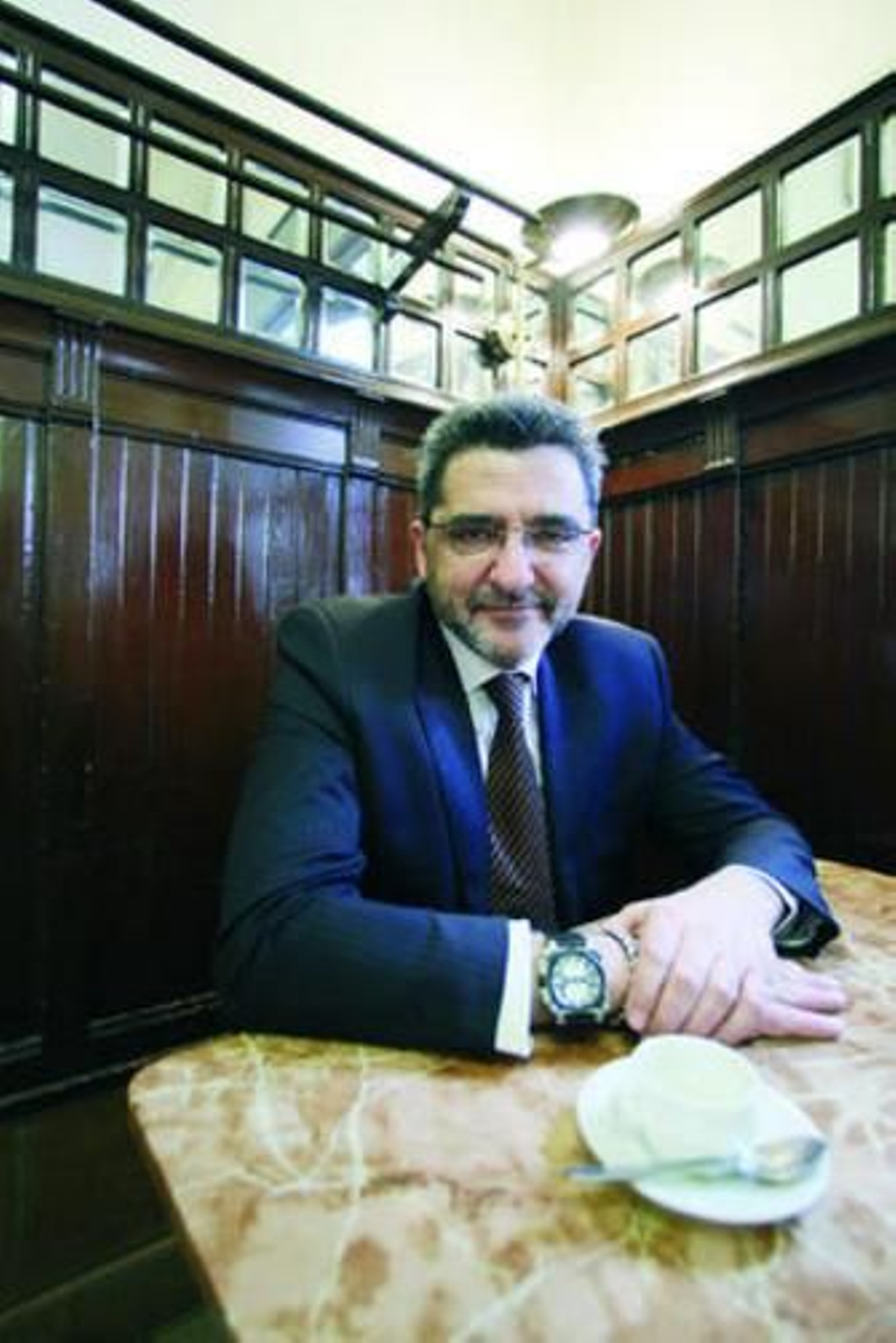 Antonio Gutiérrez Limones, durante la entrevista.