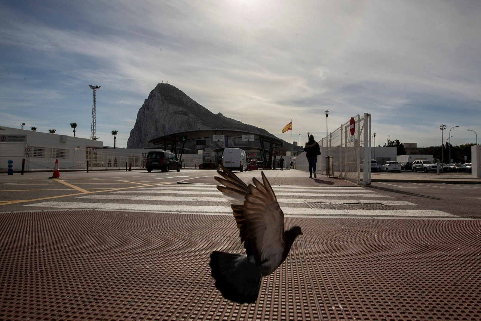 El Peñón de Gibraltar, visto desde La Línea.