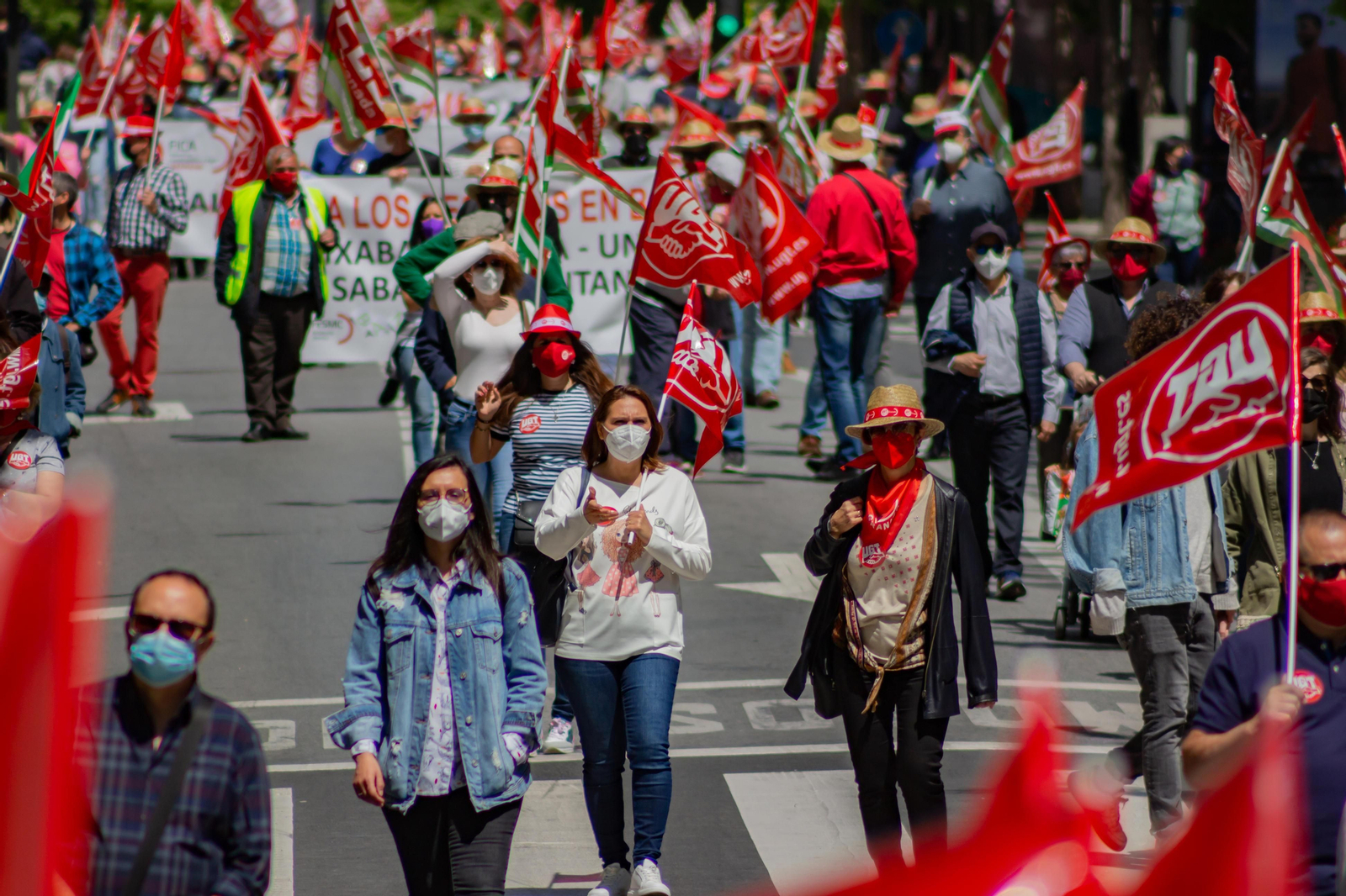 Fotos: Manifestación del 1º de Mayo en Granada