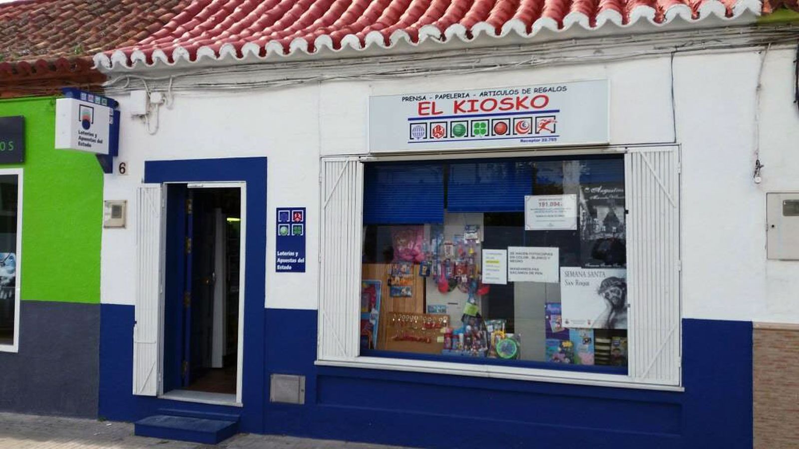 El despacho en el que se ha vendido el primer premio.