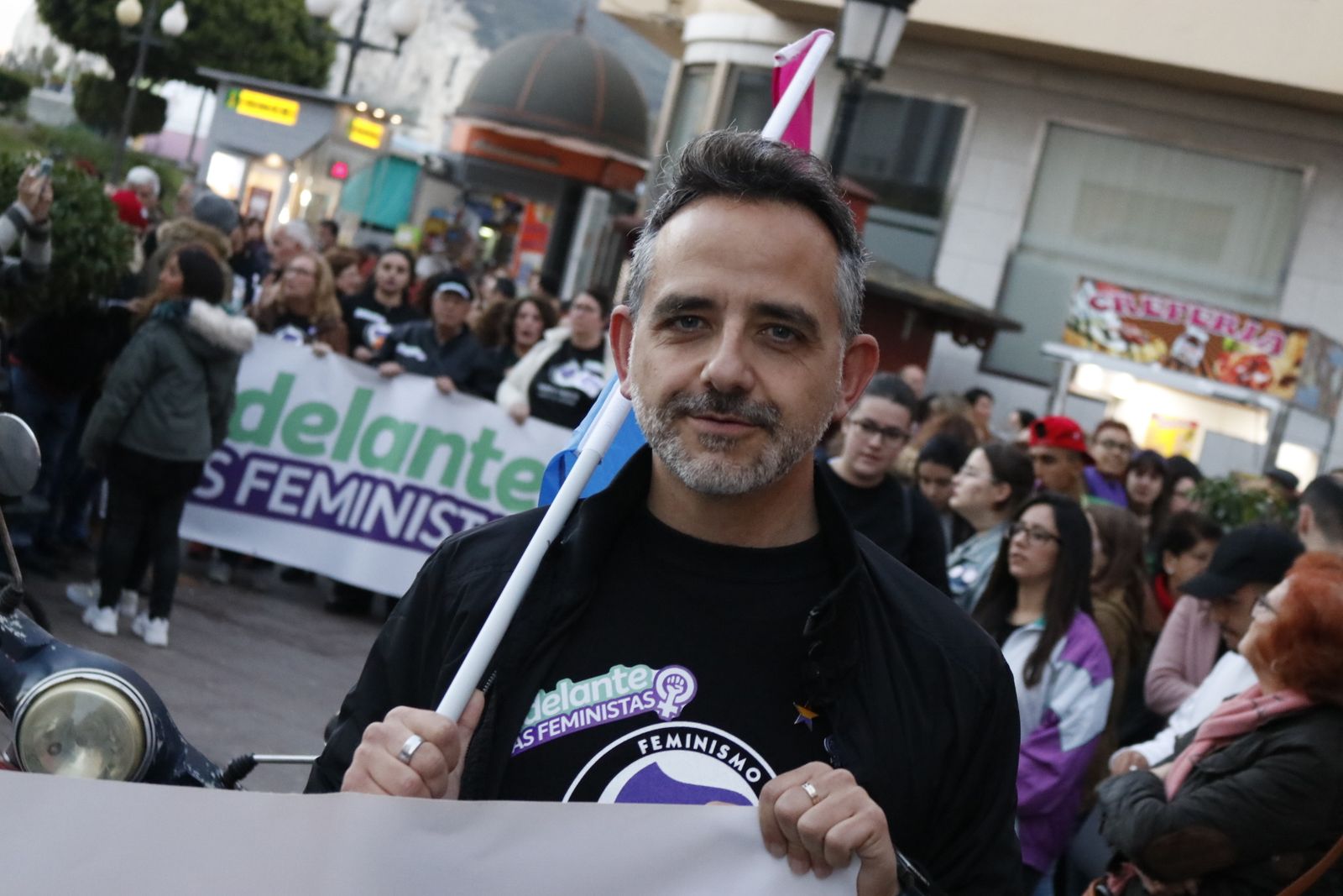 Imágenes de la manifestación por el Día de la Mujer en La Línea