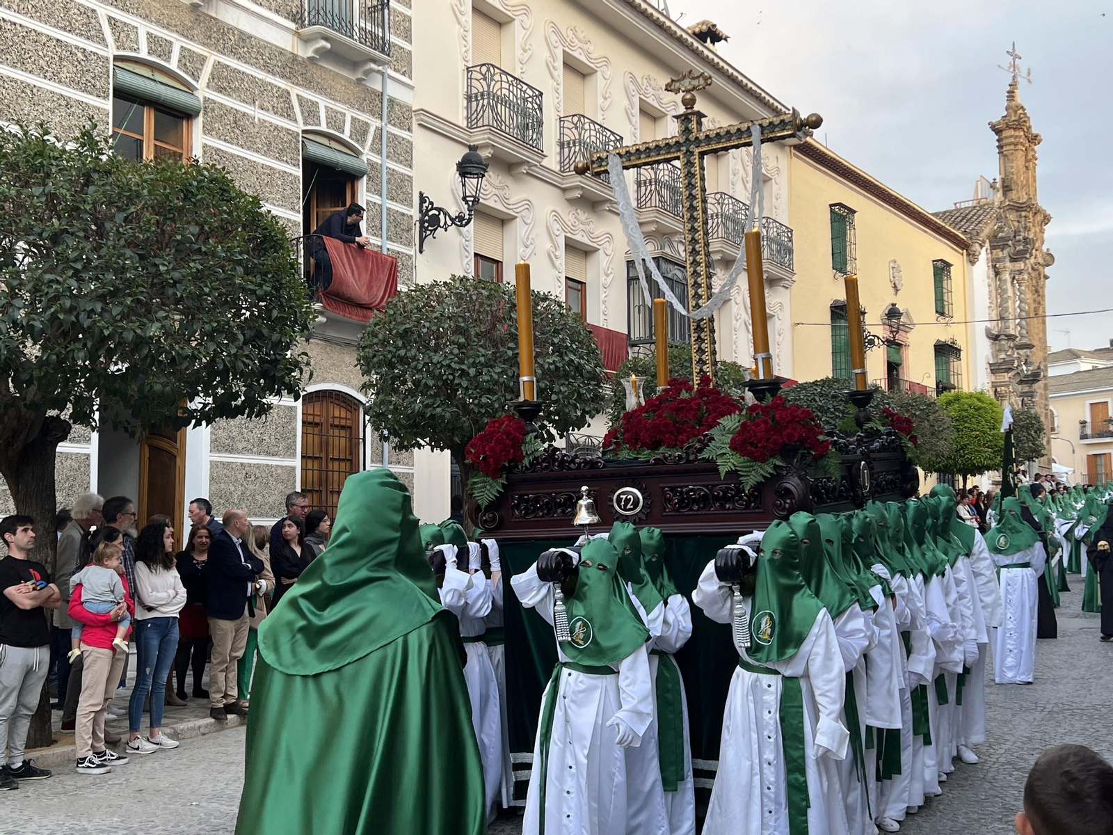 Jueves Santo en Priego de Córdoba:  La procesión de Jesús en la Columna, en imágenes