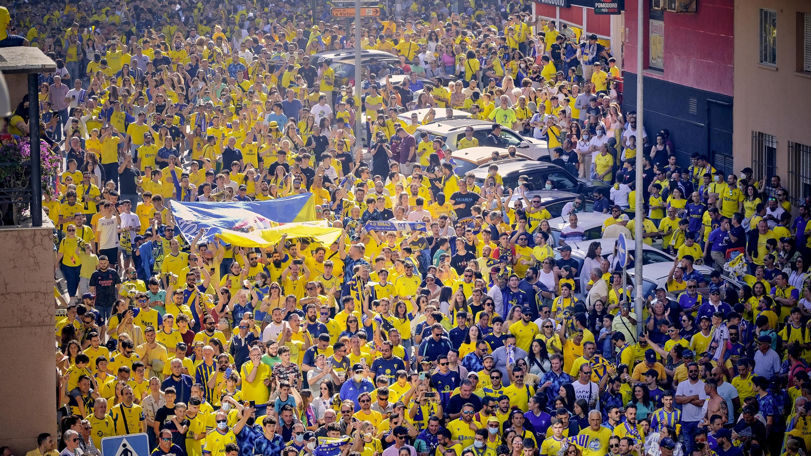 Ambiente cadista durante el Cádiz CF - Real Madrid