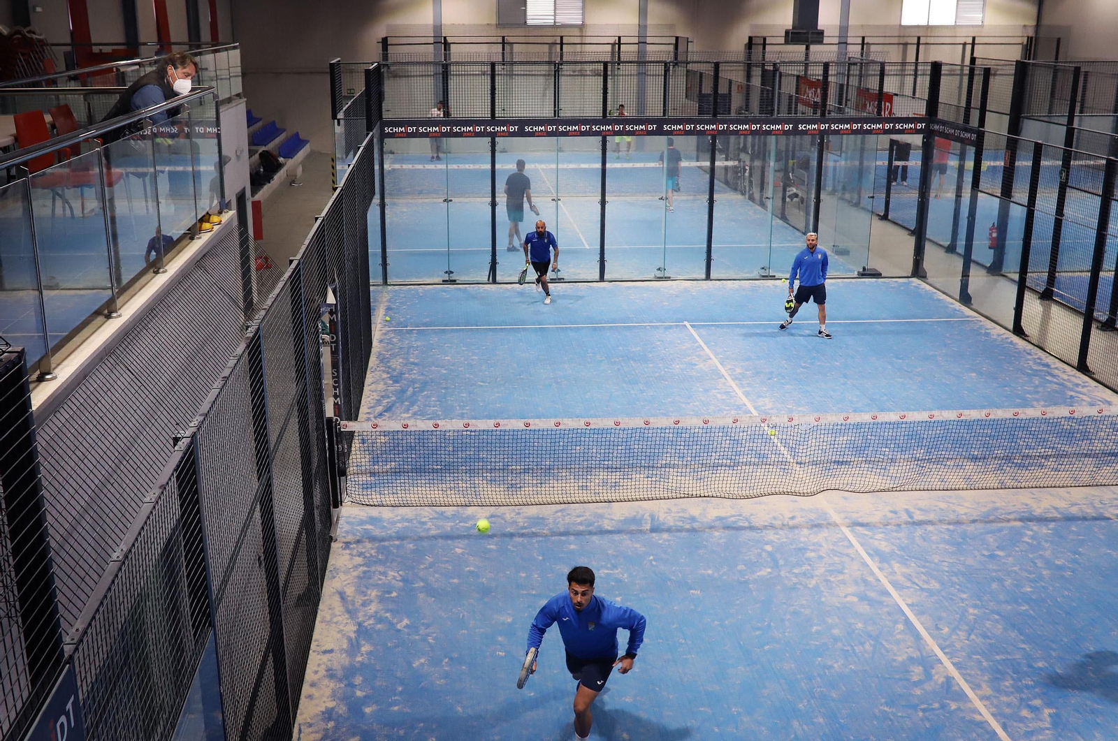Imágenes del entrenamiento del Xerez CD en Pádel Extreme