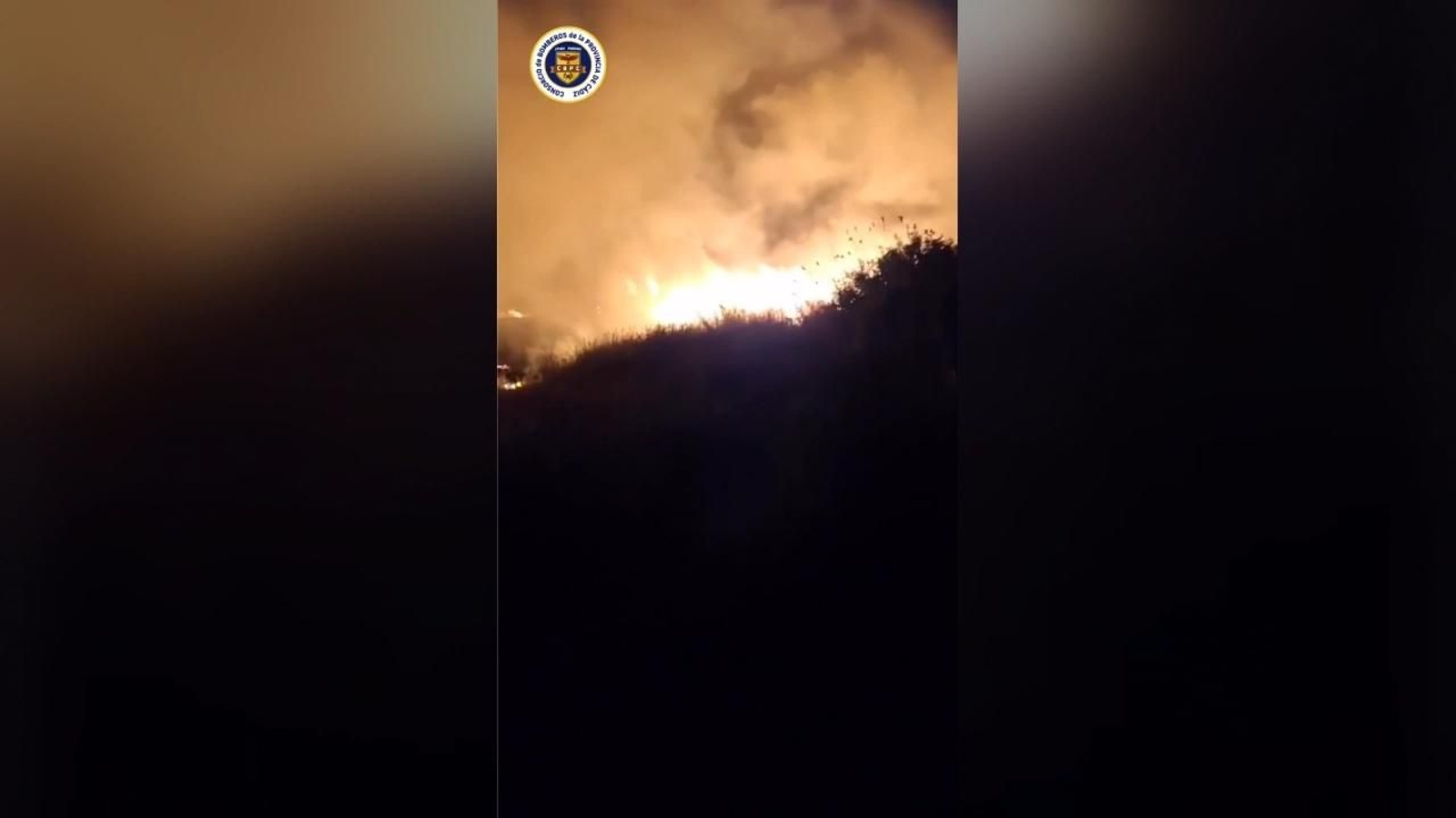 Así se ve desde dentro el incendio de Puerto Real