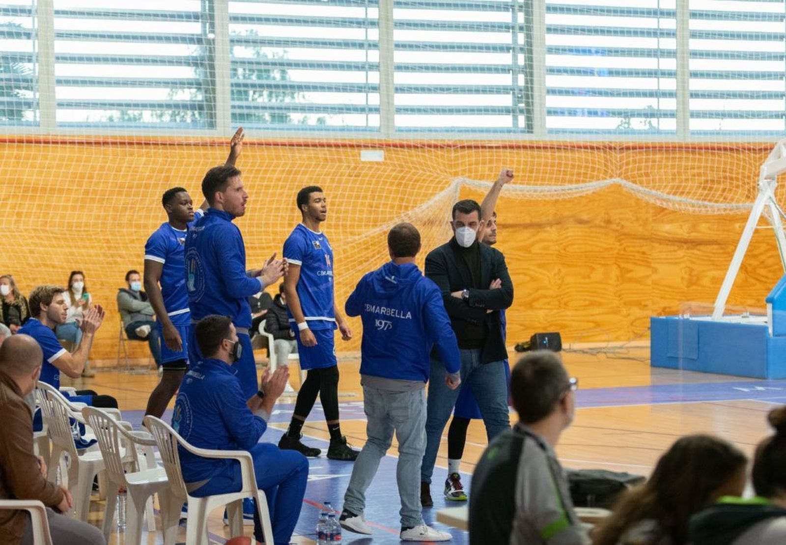 Rafa Piña, en un partido en el pabellón Carlos Cabezas.