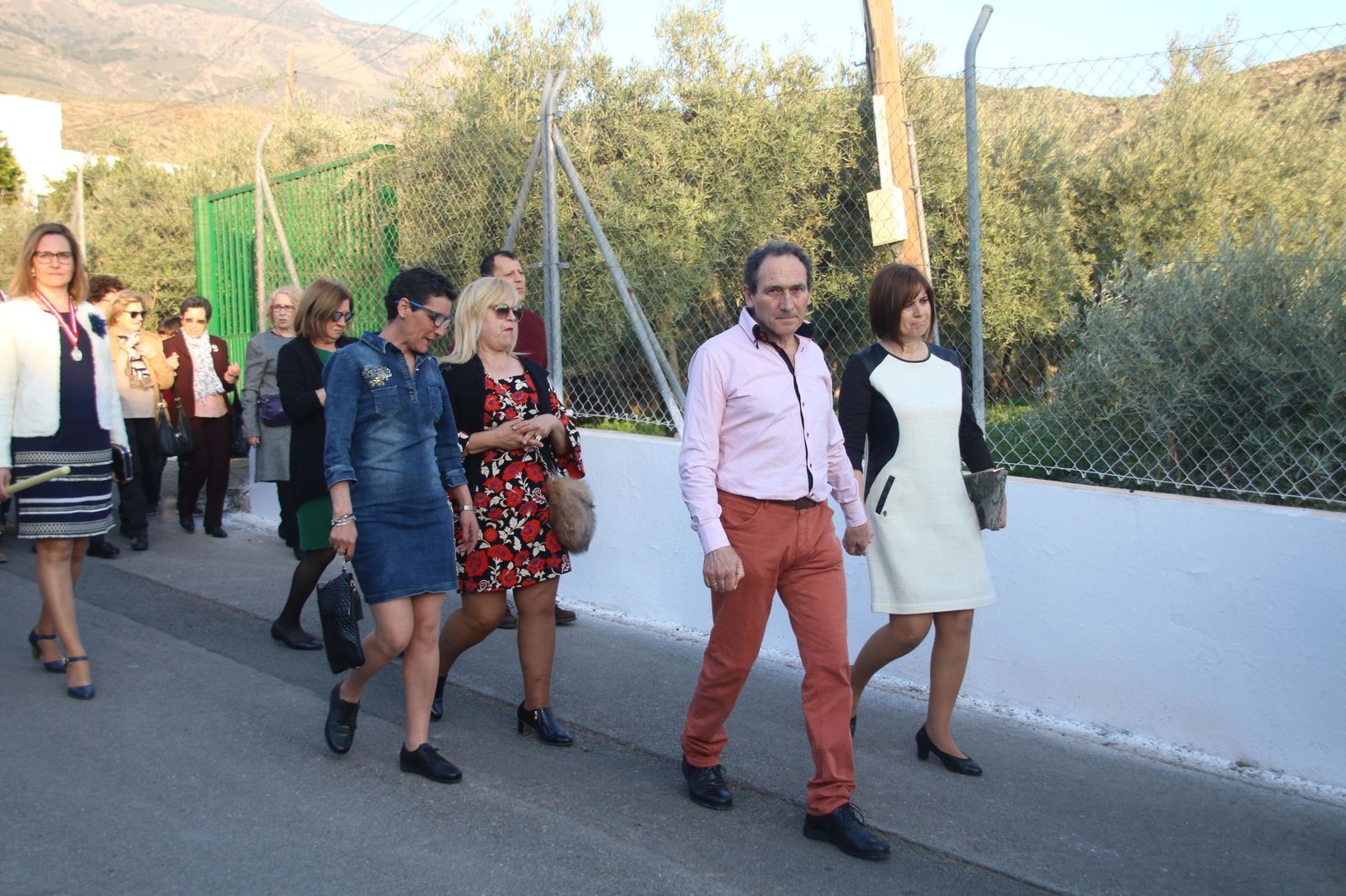 Las imágenes de la Virgen de Gádor en su recorrido a Berja