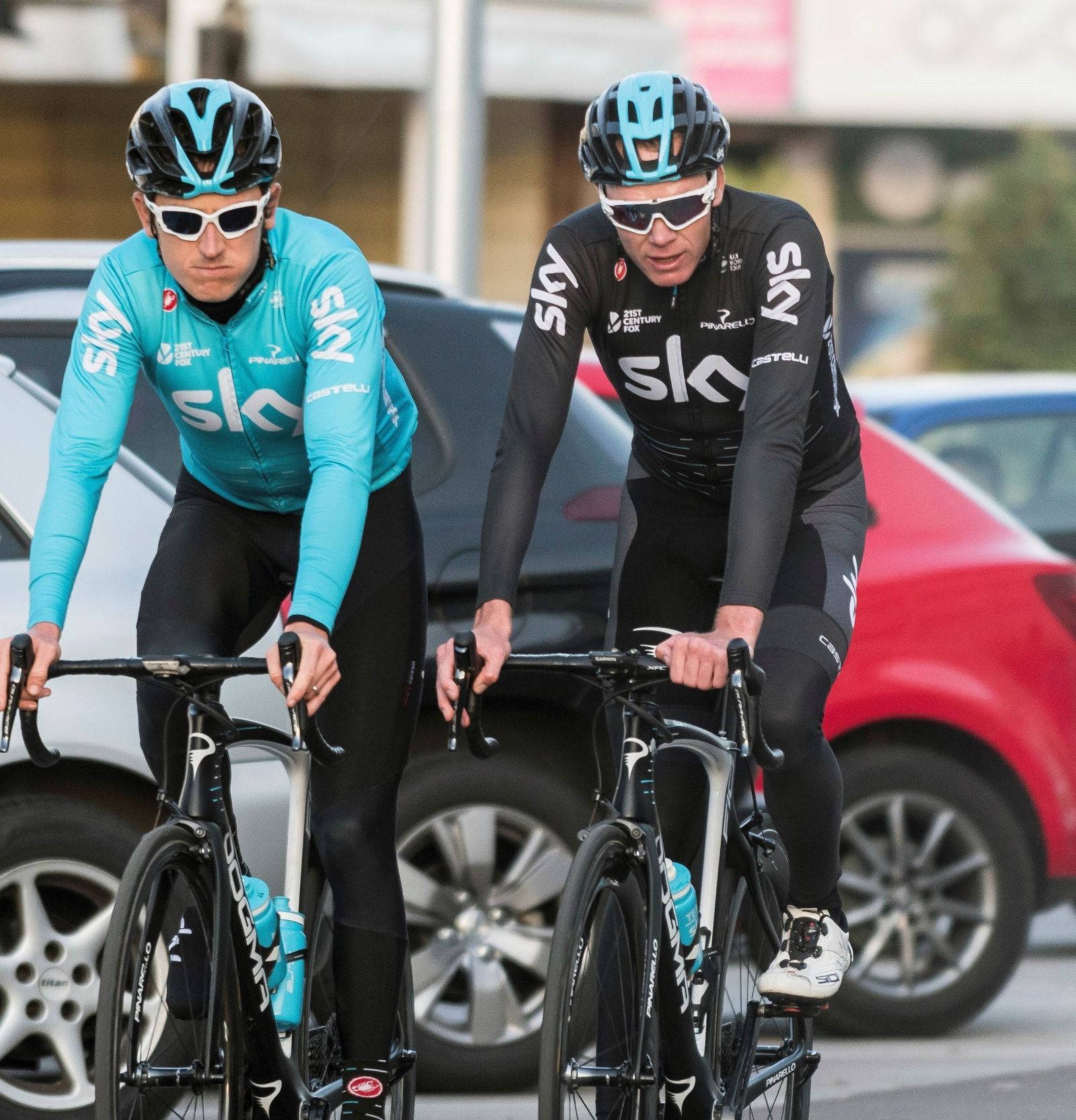 Chris Froome, ayer de pretemporada en Alcudia (Mallorca).