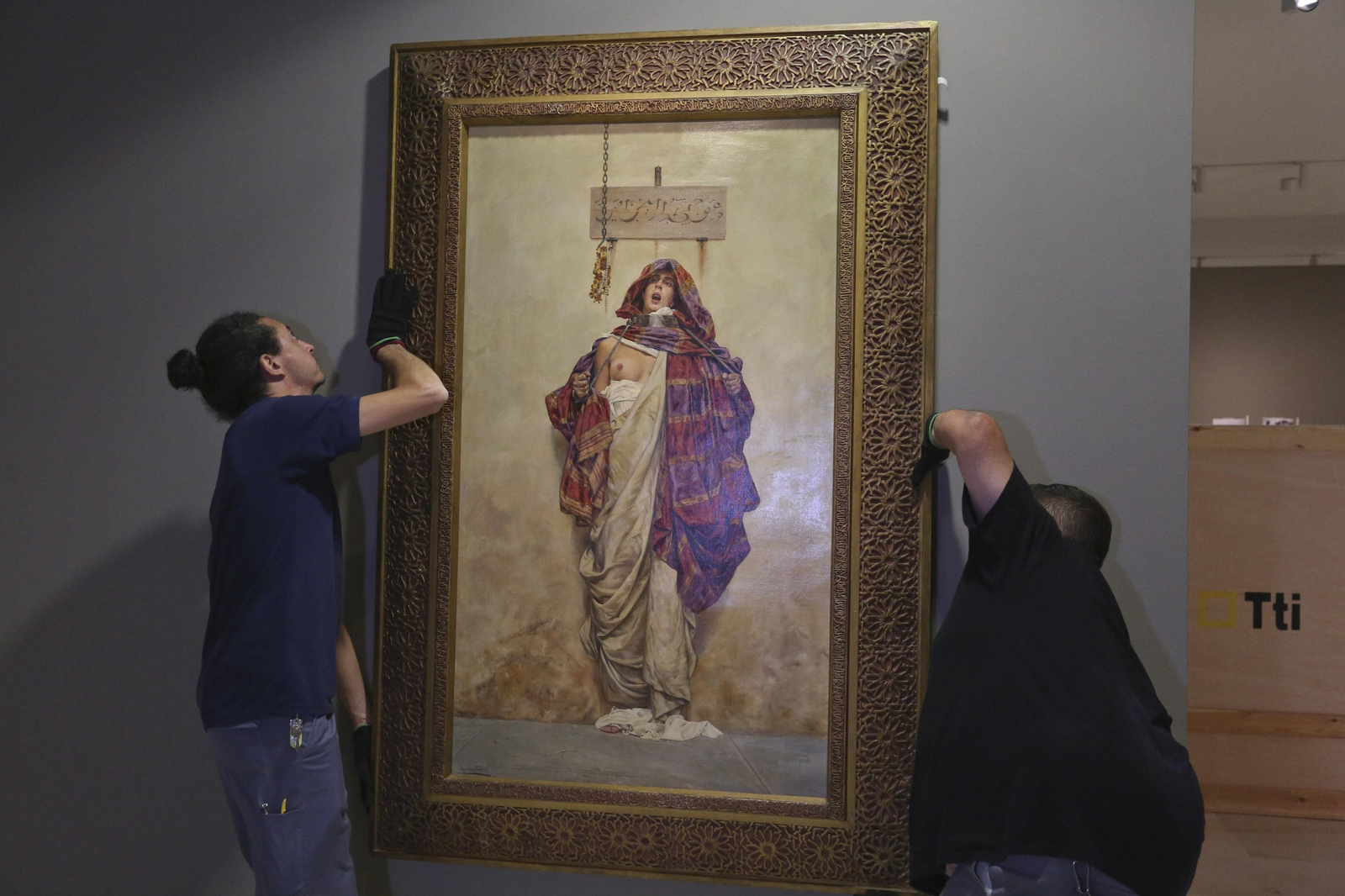 Fotos del montaje de la nueva exposición del Museo Carmen Thyssen