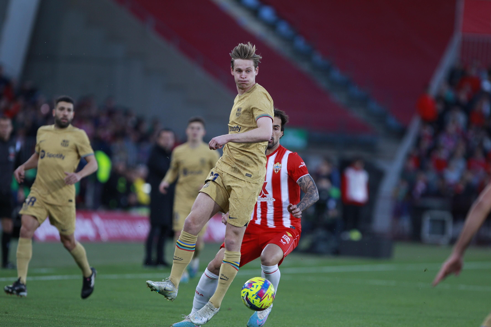 Imágenes de la victoria de la U.D. Almería ante el F.C. Barcelona