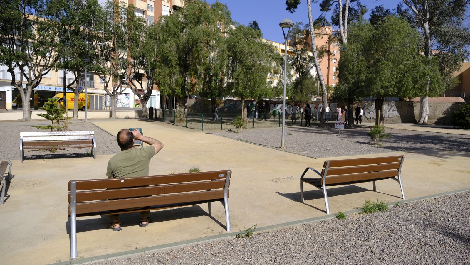 Imágenes del nuevo parque en el entorno de la Bola Azul