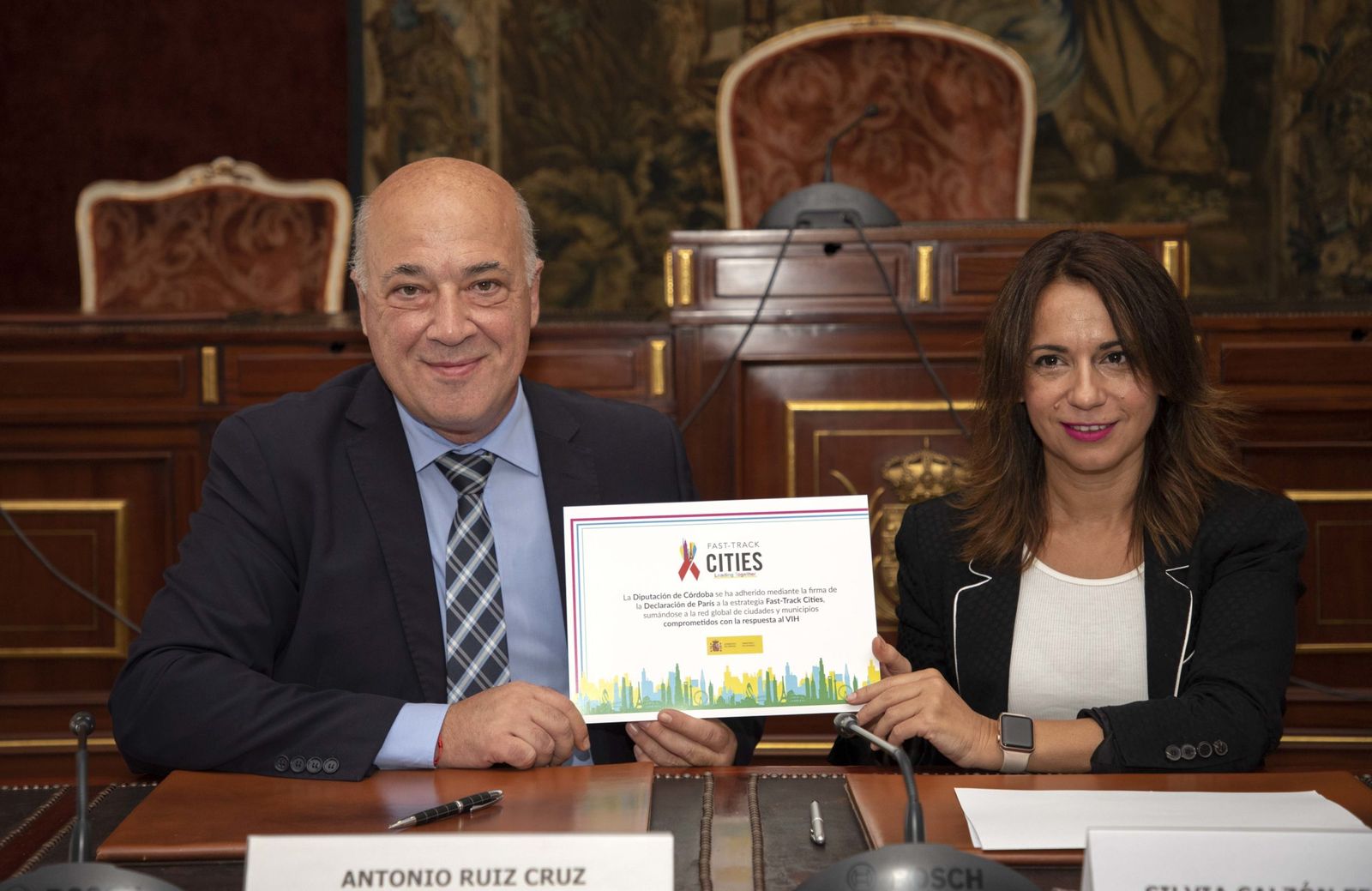 Antonio Ruiz y Silvia Calzón.