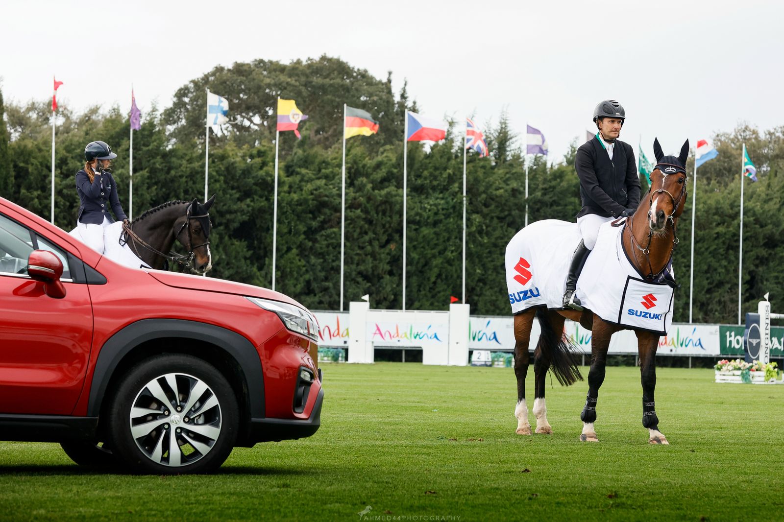 El jinete brasileño Bernardo Cardoso, vencedor del Gran Premio Suzuki.