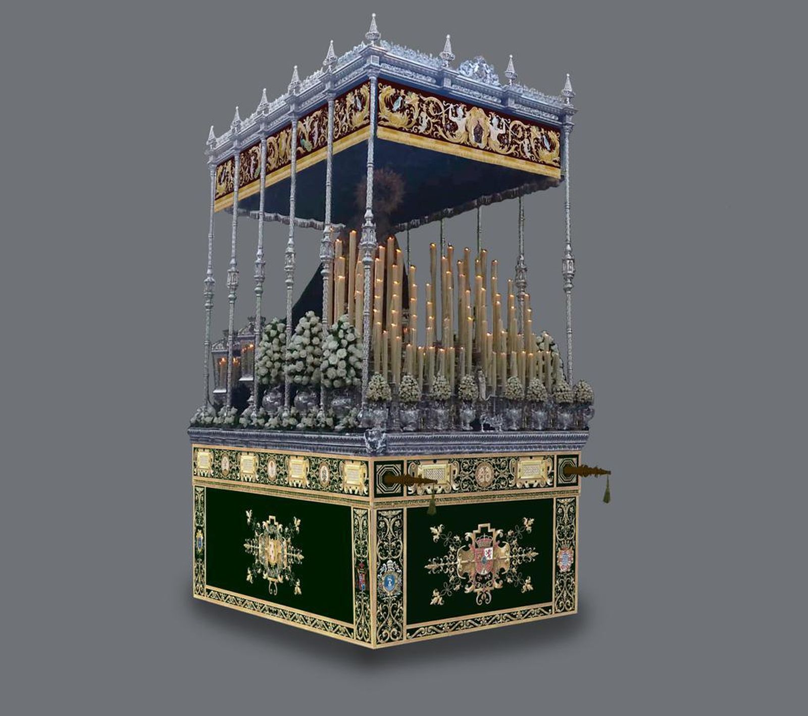 Boceto del nuevo palio renacentista para la Virgen de la O