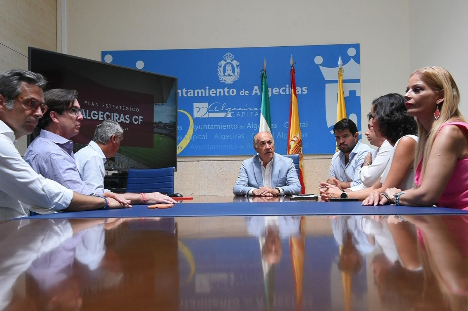 Última reunión entre el Algeciras CF y el Ayuntamiento.