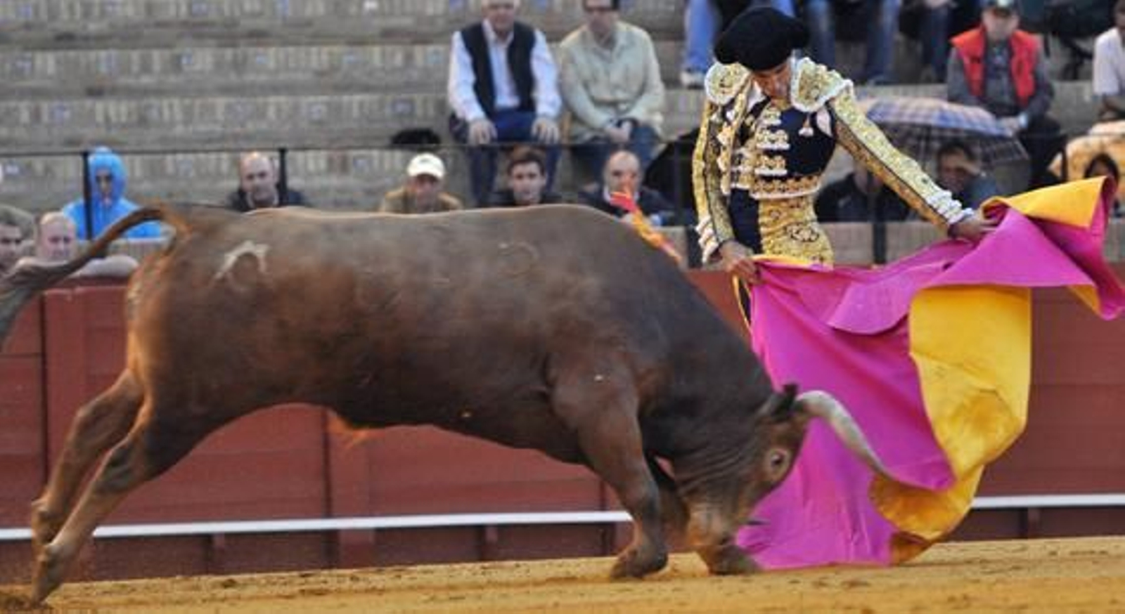 El diestro mairenero en una de las verónicas realizadas al sexto.

Foto: Manuel Gómez
