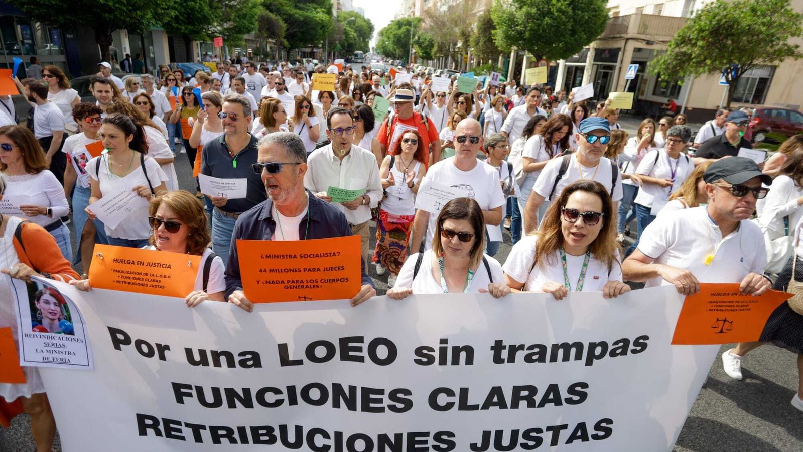 La manifestación de este jueves.