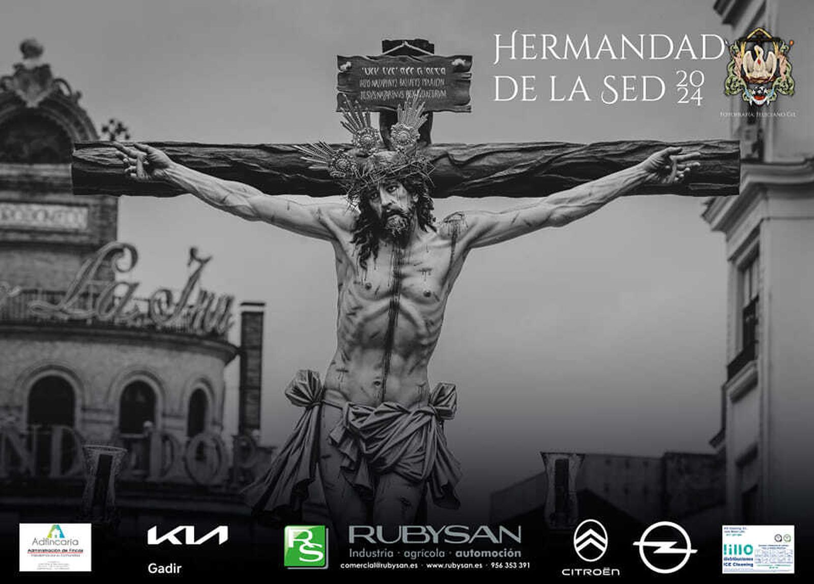 Cartel del Lunes Santo editado por la hermandad de La Sed.