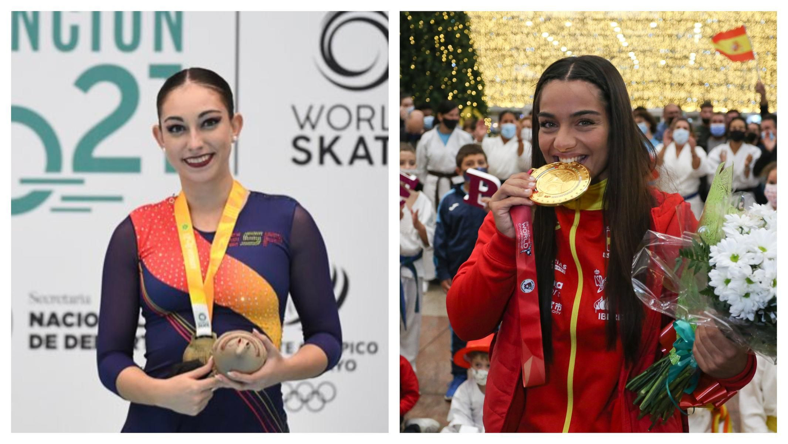 Natalia Baldizzone y María Torres, campeonas del mundo en sus disciplinas.