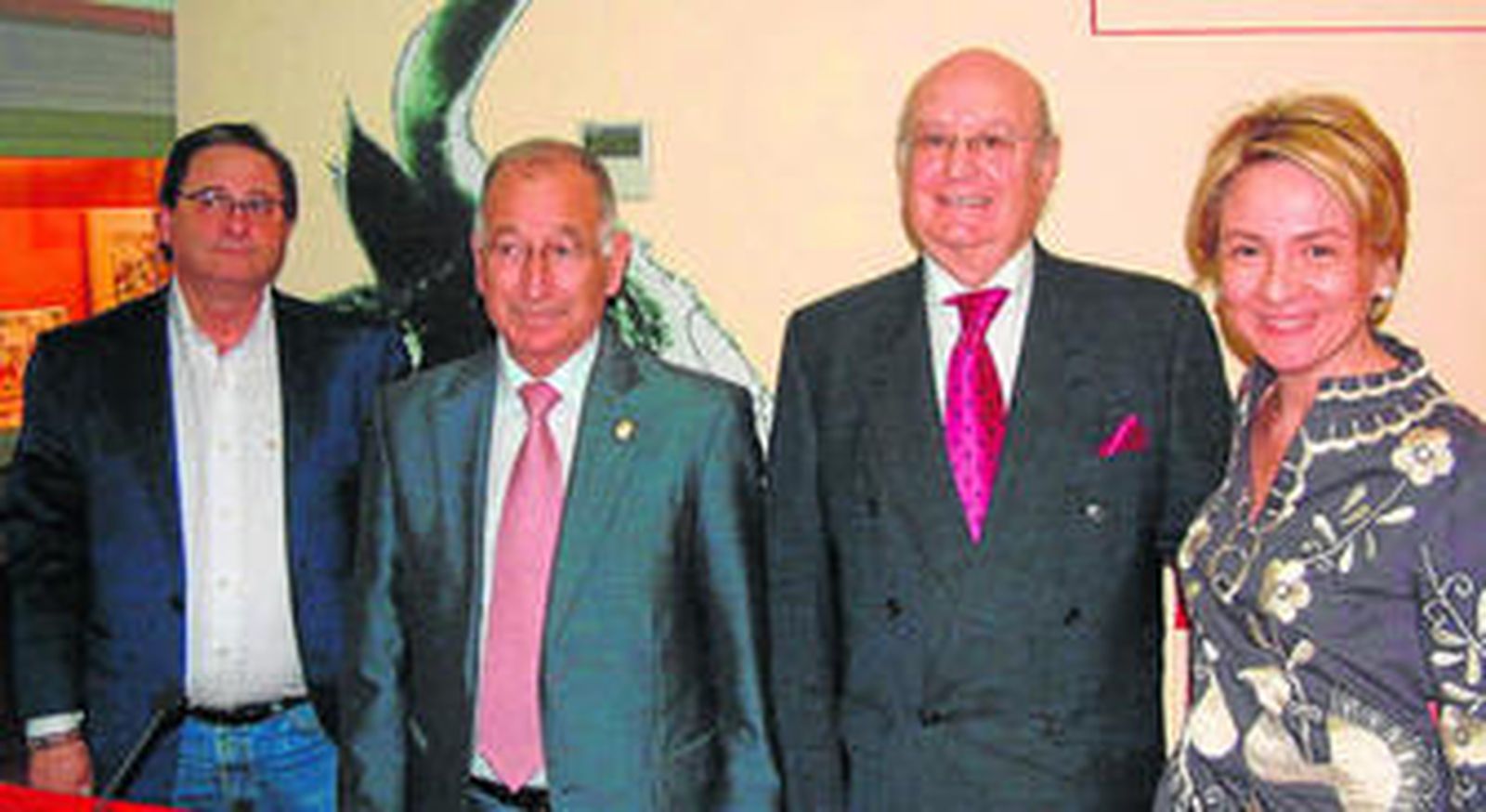 Juan José de Torres, Gabriel Amat, Antonio Gutiérrez Paredes y Eloísa Cabrera.