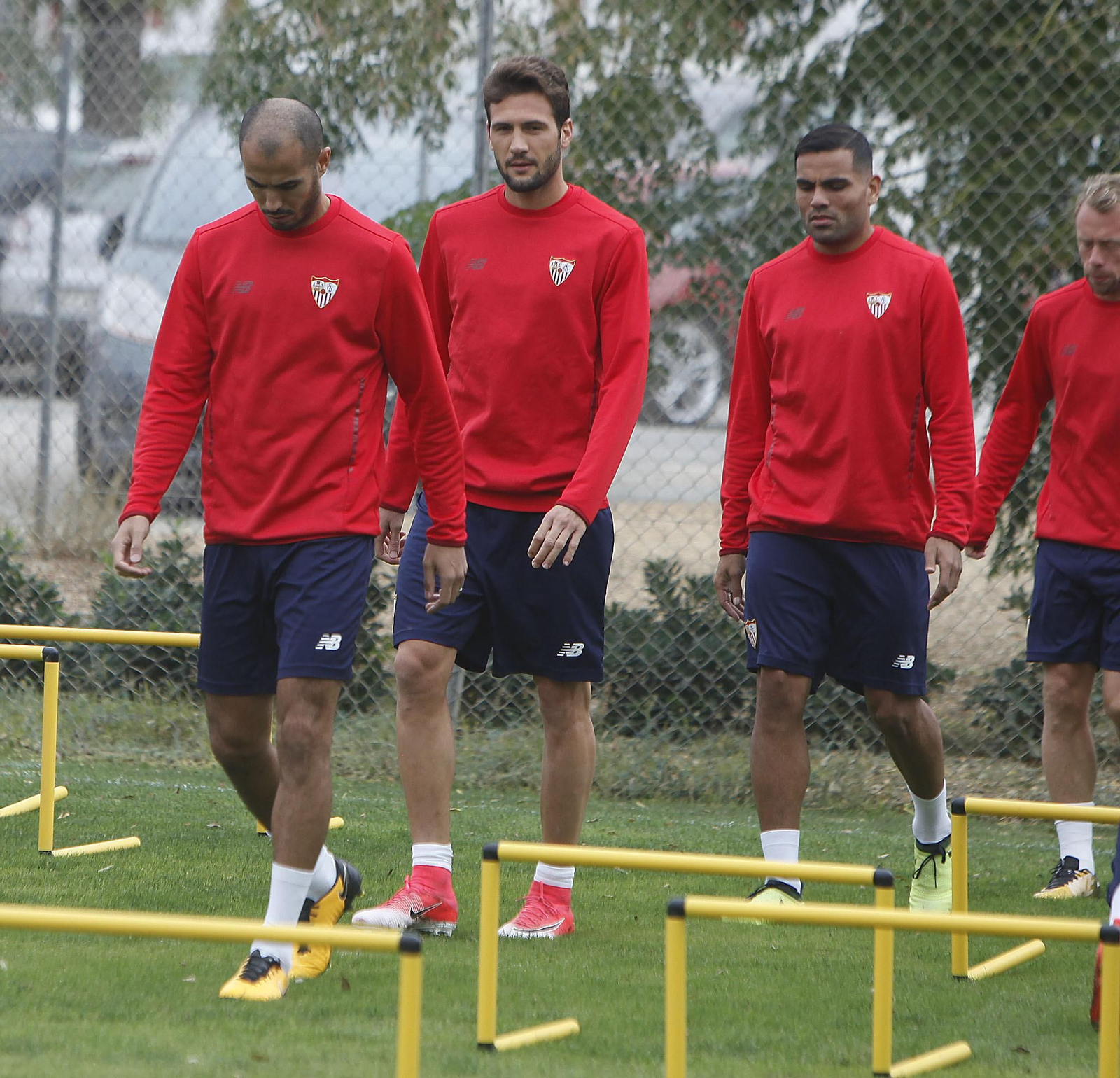 Mercado, recuperado, entrenó ayer.