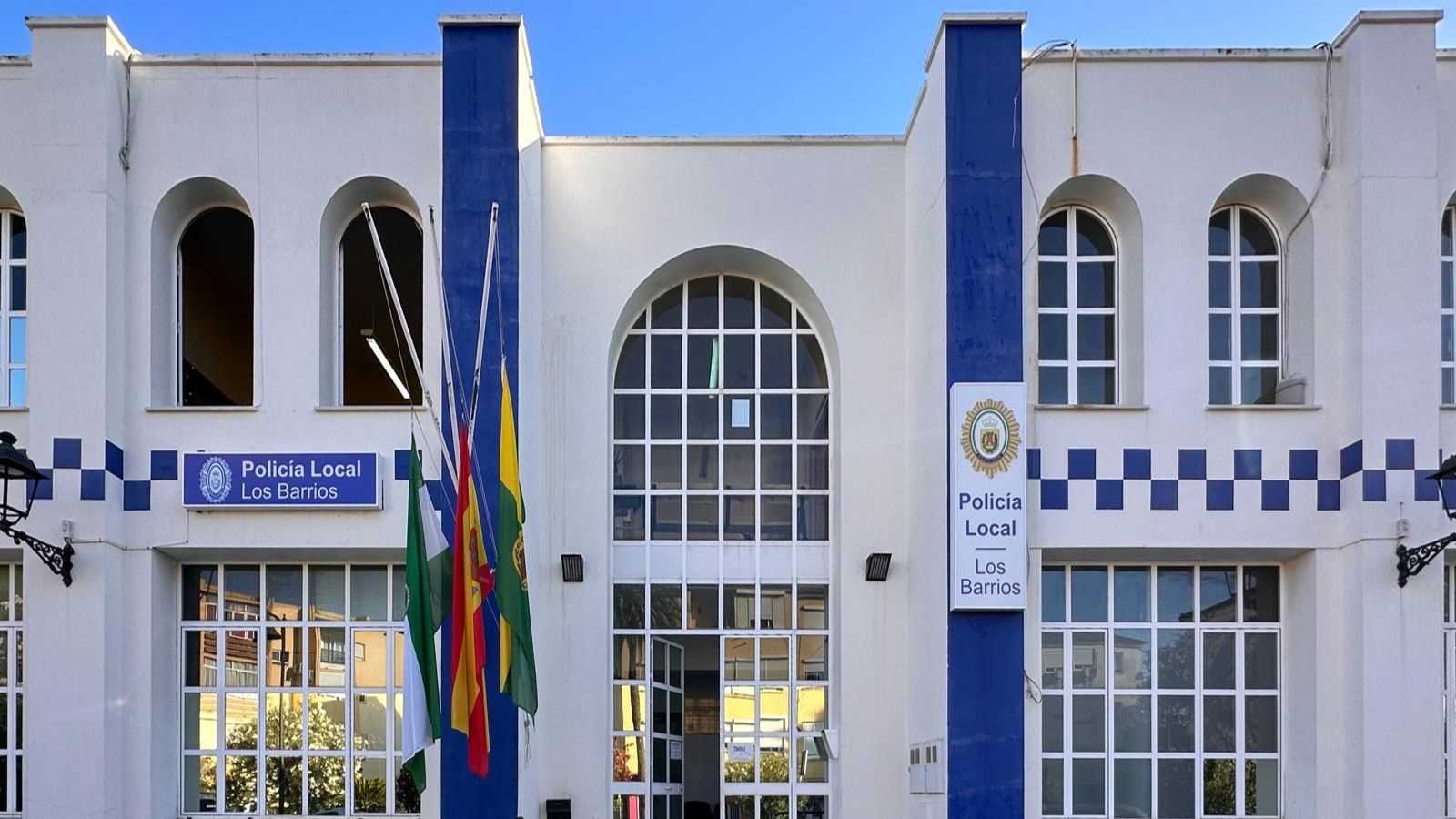 Jefatura de la Policía Local de la Villa de Los Barrios, este martes.