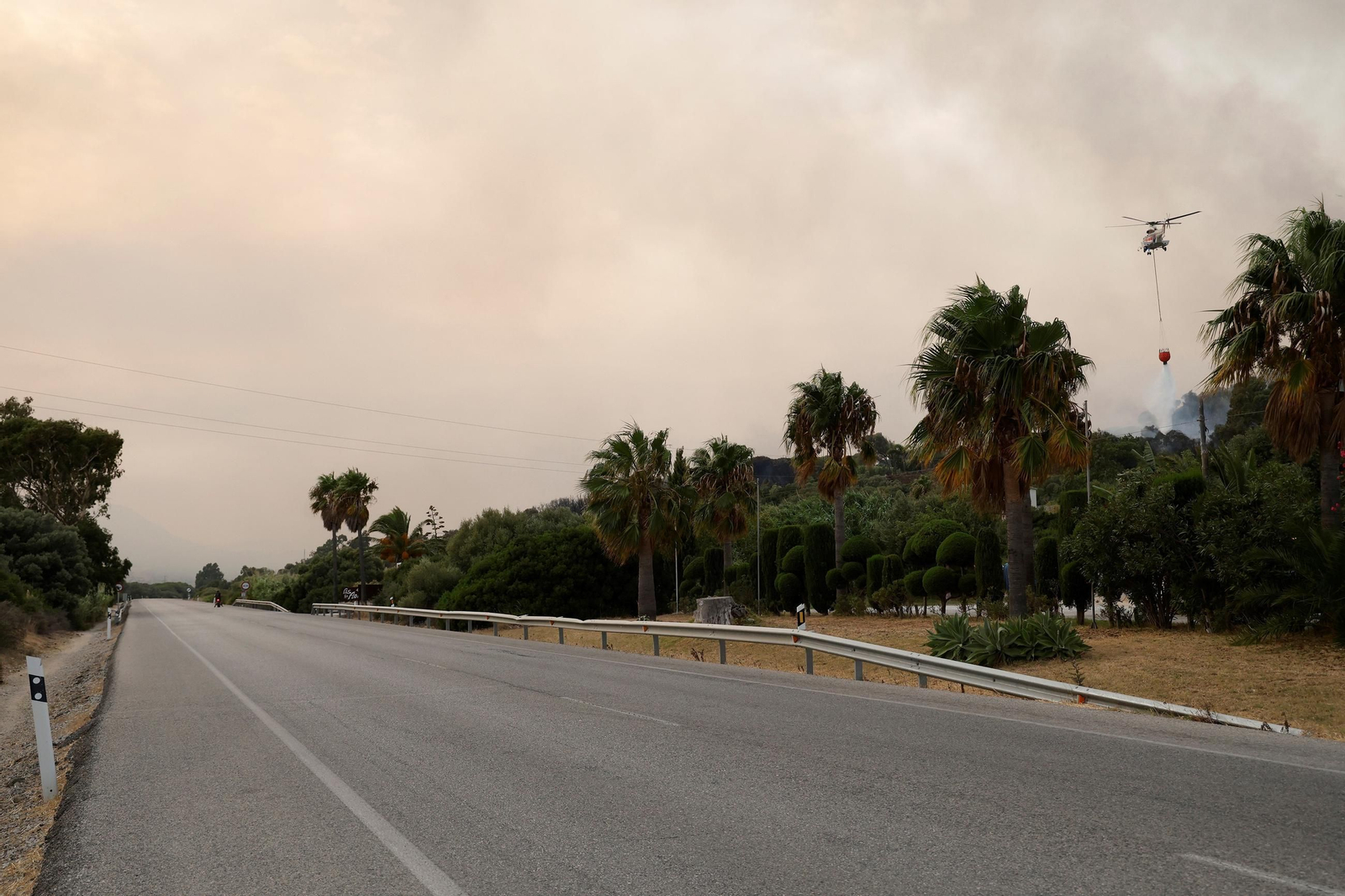 Las imágenes del incendio de Tarifa: más de un centenar de efectivos para controlar las llamas