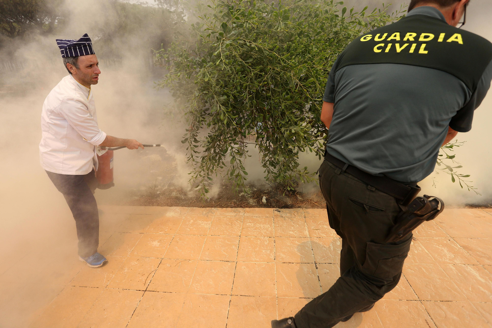 Las consecuencias del incendio en Mazagón