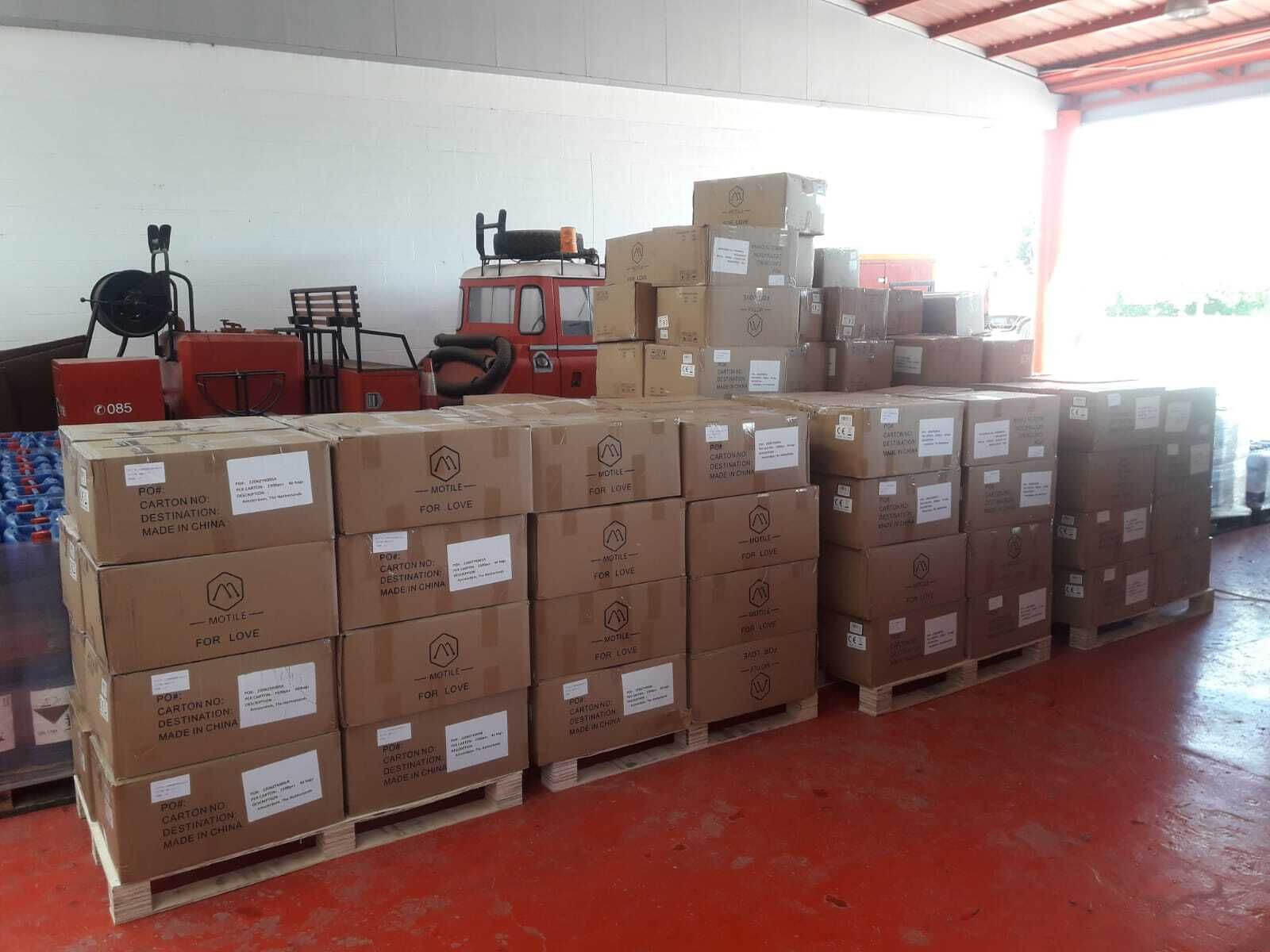 El envío de mascarillas.