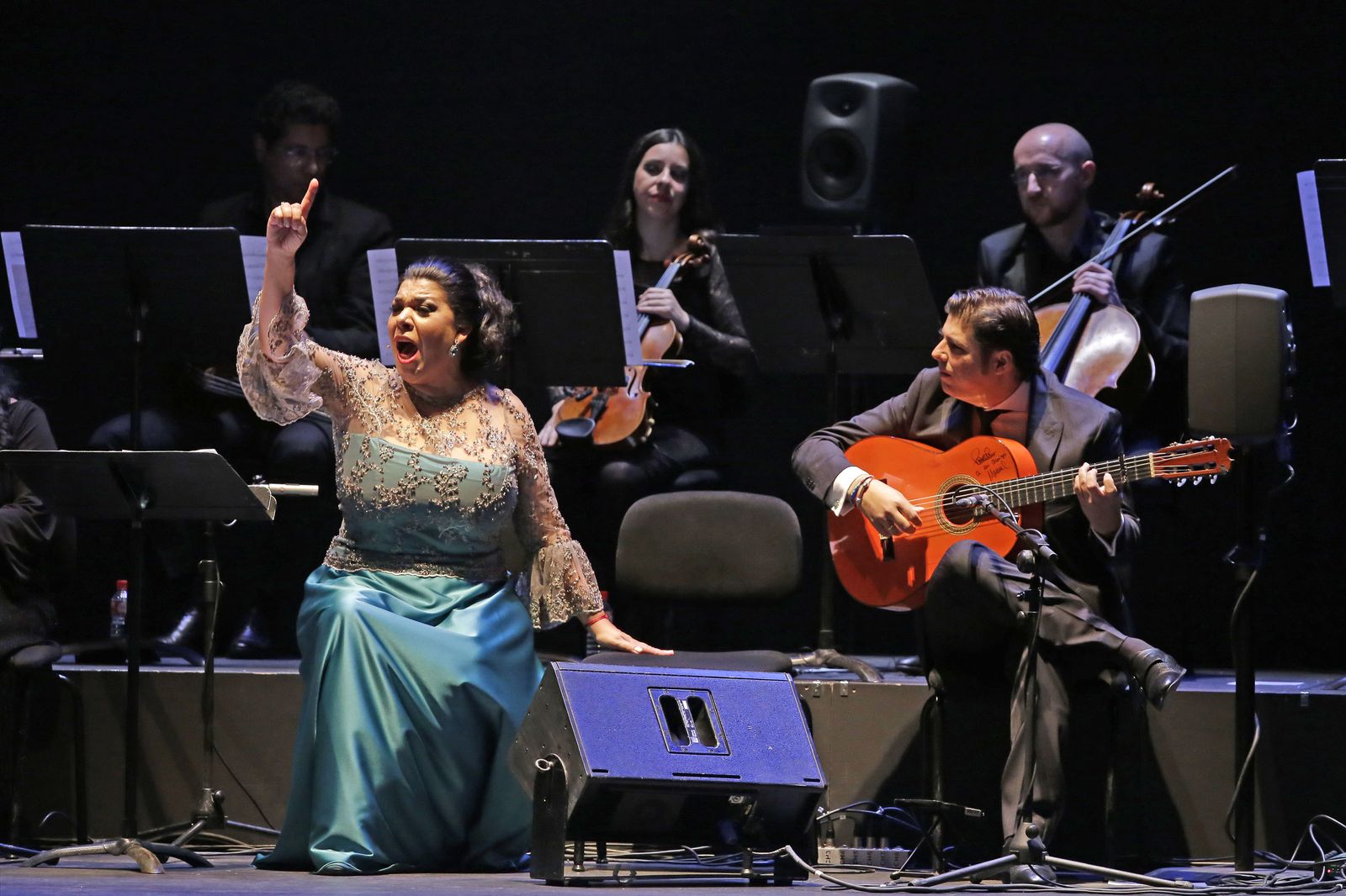 Tomasa ‘La Macanita’, en su aparición en Villamarta de hace dos años.