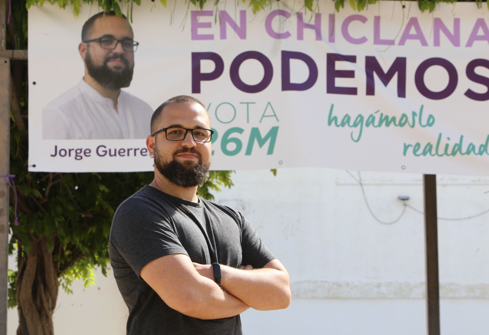 El número uno de la candidatura de Podemos, Jorge Guerrero.