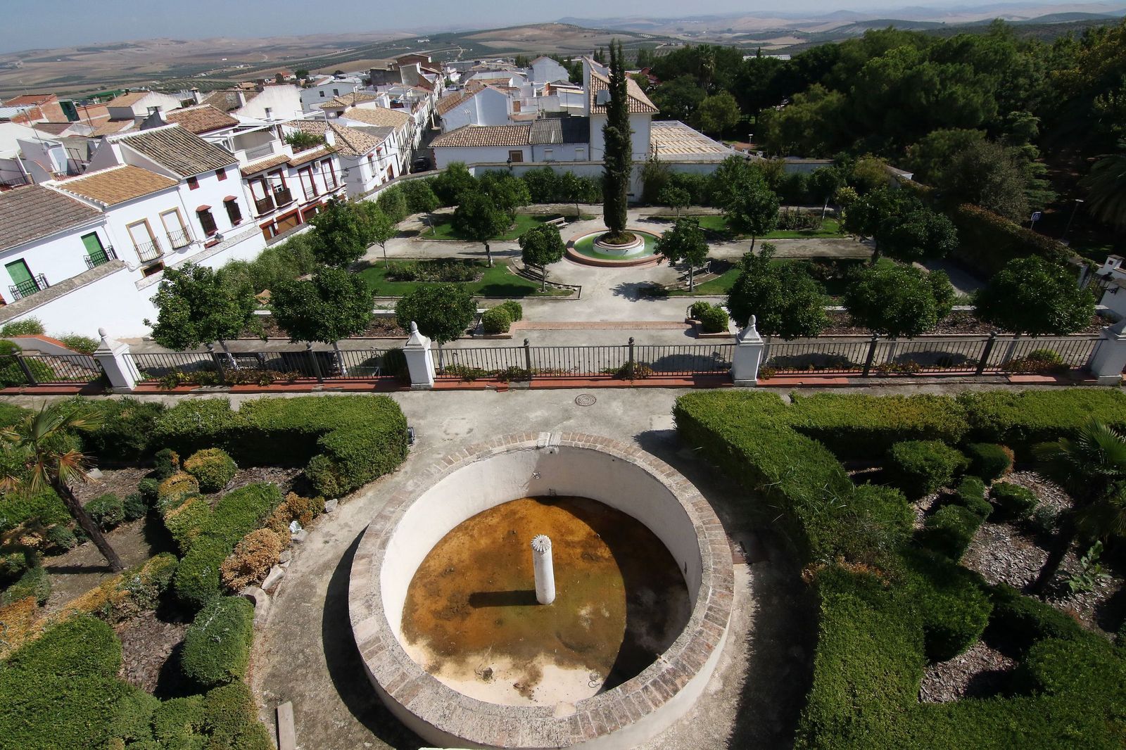 Vista de Fernán Núñez desde el Palacio Ducal.