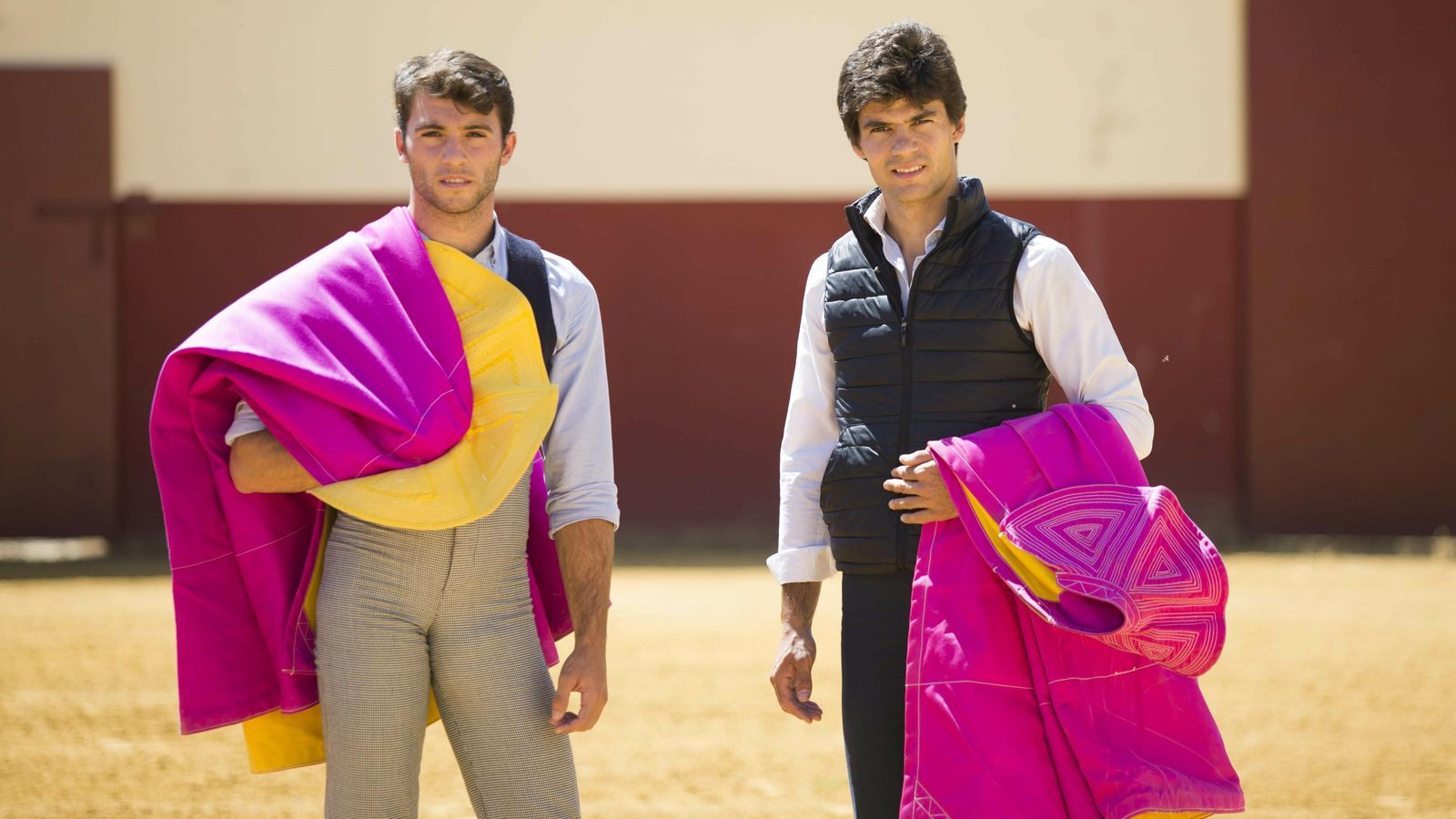 Rafael Serna y Pablo Aguado en la finca El Parralejo en 2017.