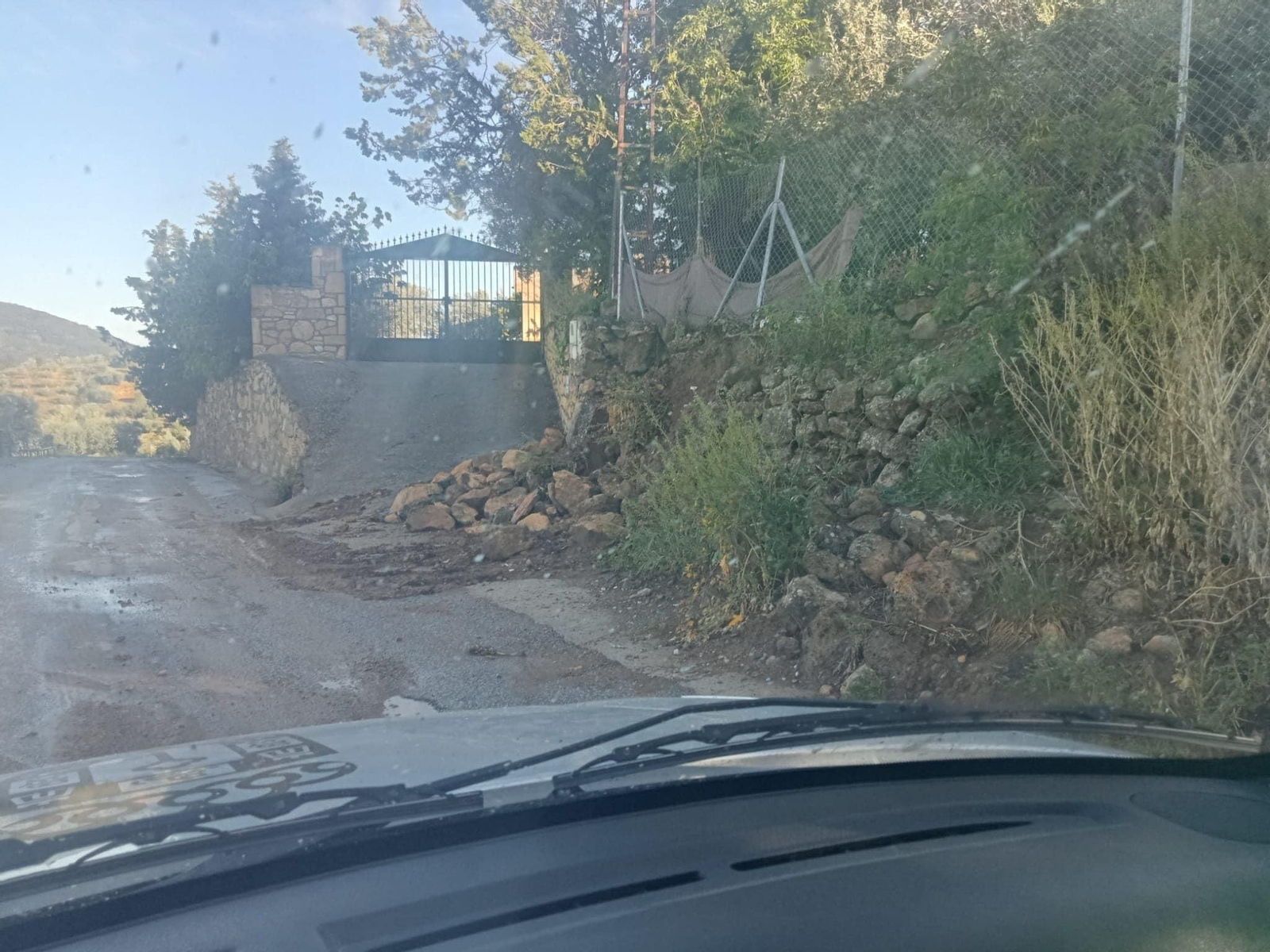 En imágenes los daños sufridos por el temporal en Charilla, Alcalá la Real