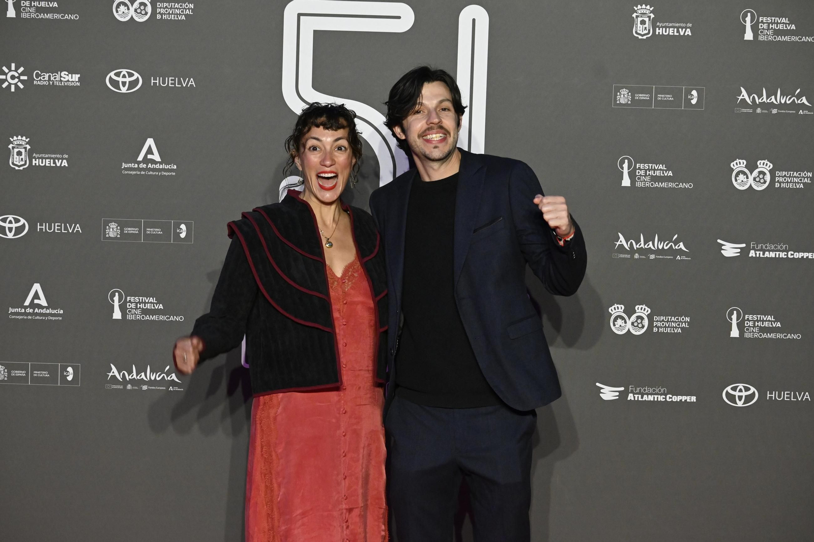 Imágenes del Photocall de la Gala de Clausura de la 51.ª edición del Festival de Huelva de Cine Iberoamericano