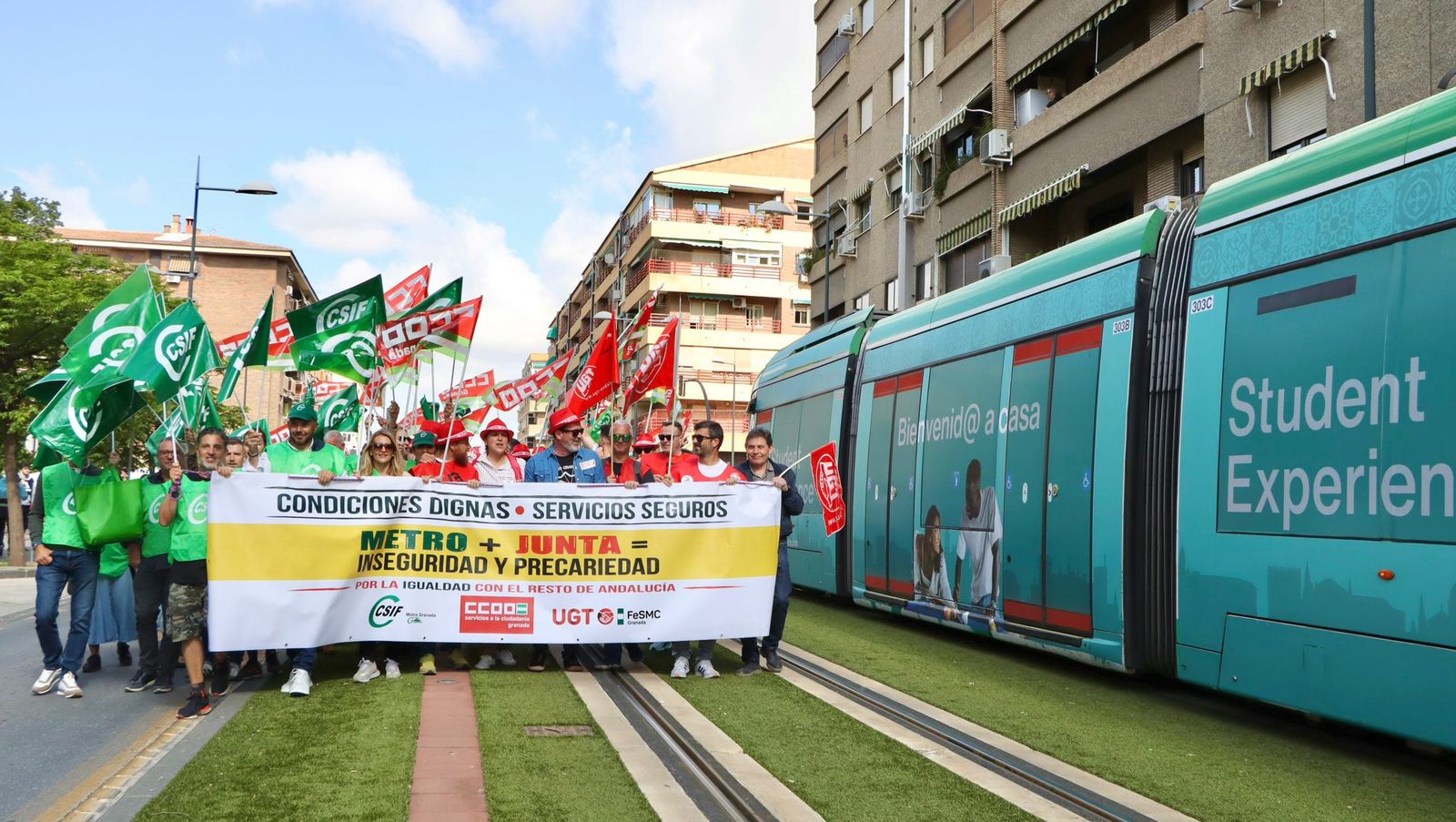 Los trabajadores del Metro de Granada cancelan la huelga del sábado y ...