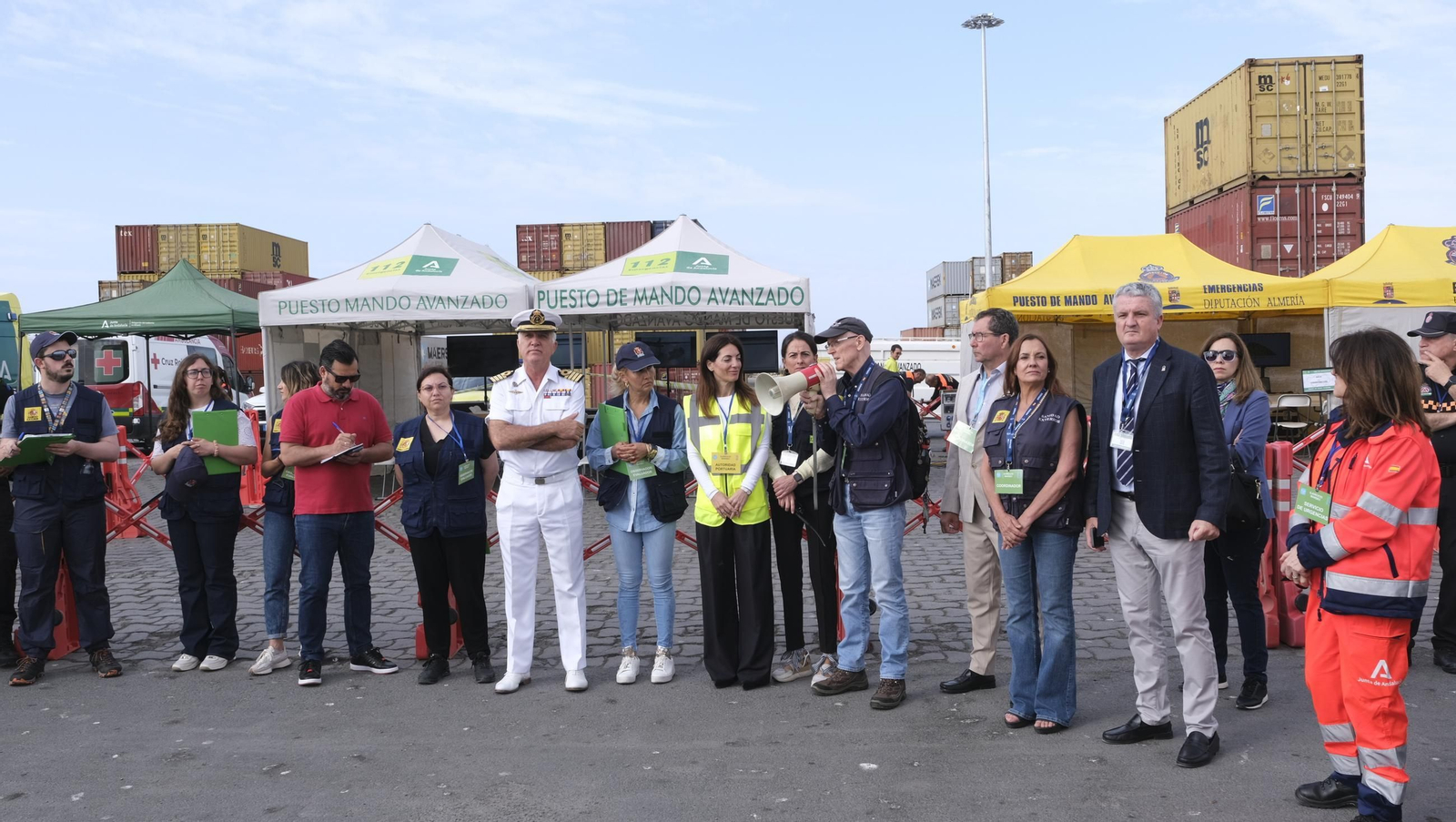 Ejercicio Marsec25 simulacro, en el Puerto de Almería, en imágenes